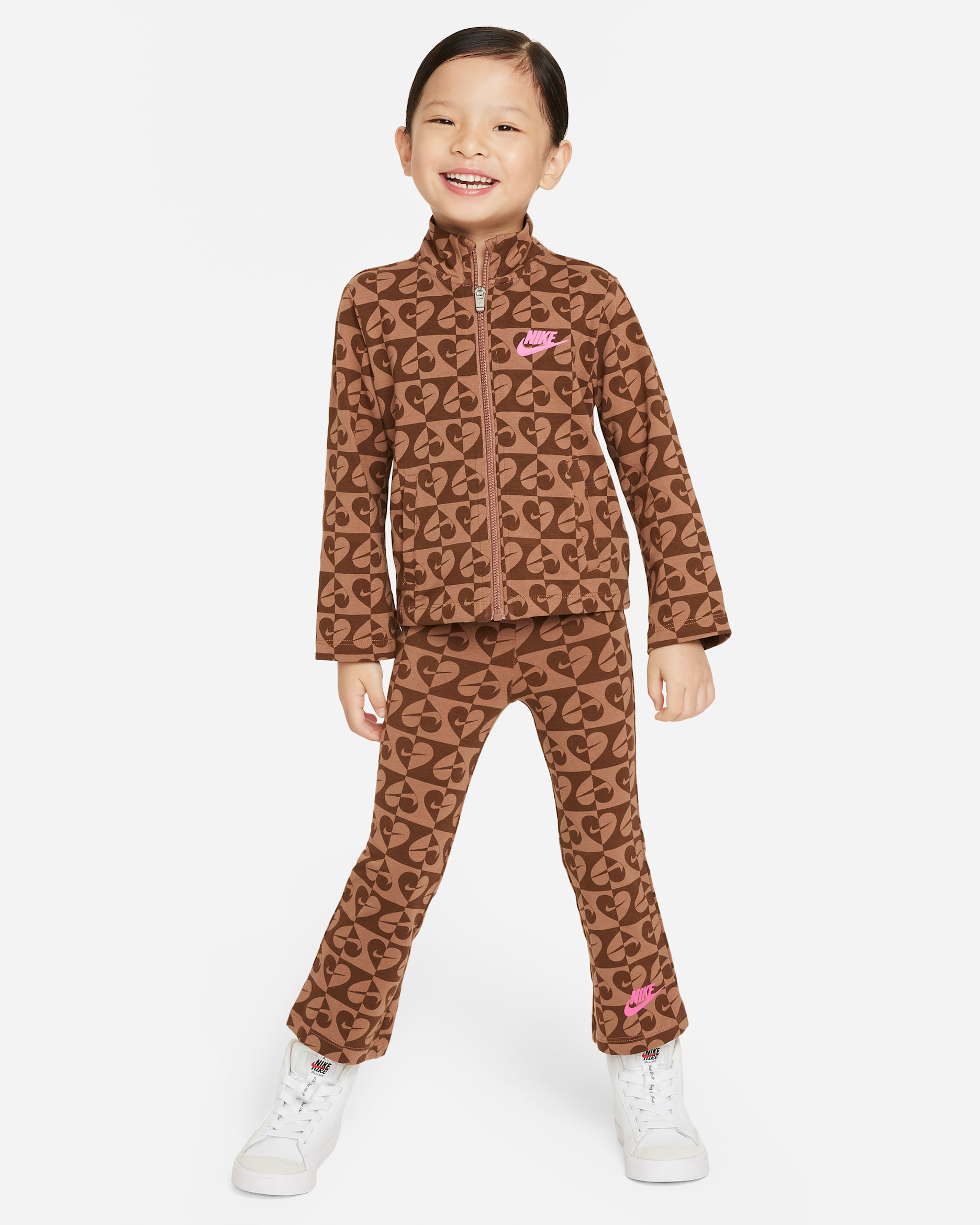 Nike Sweet Swoosh Toddler 2-Piece Leggings Set - Cacao Wow