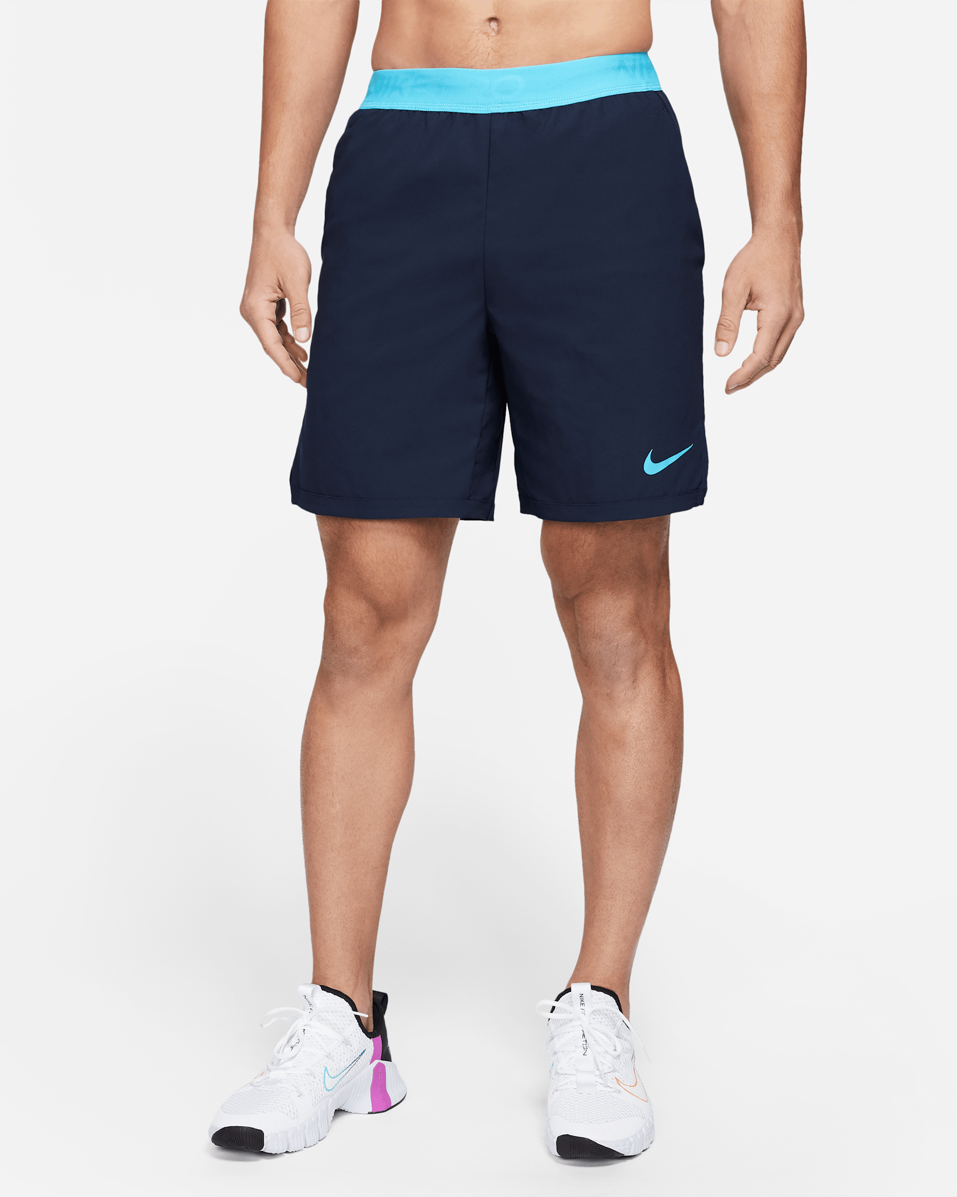 Nike Pro Flex Vent Max Herrenshorts - Obsidian/Chlorine Blue