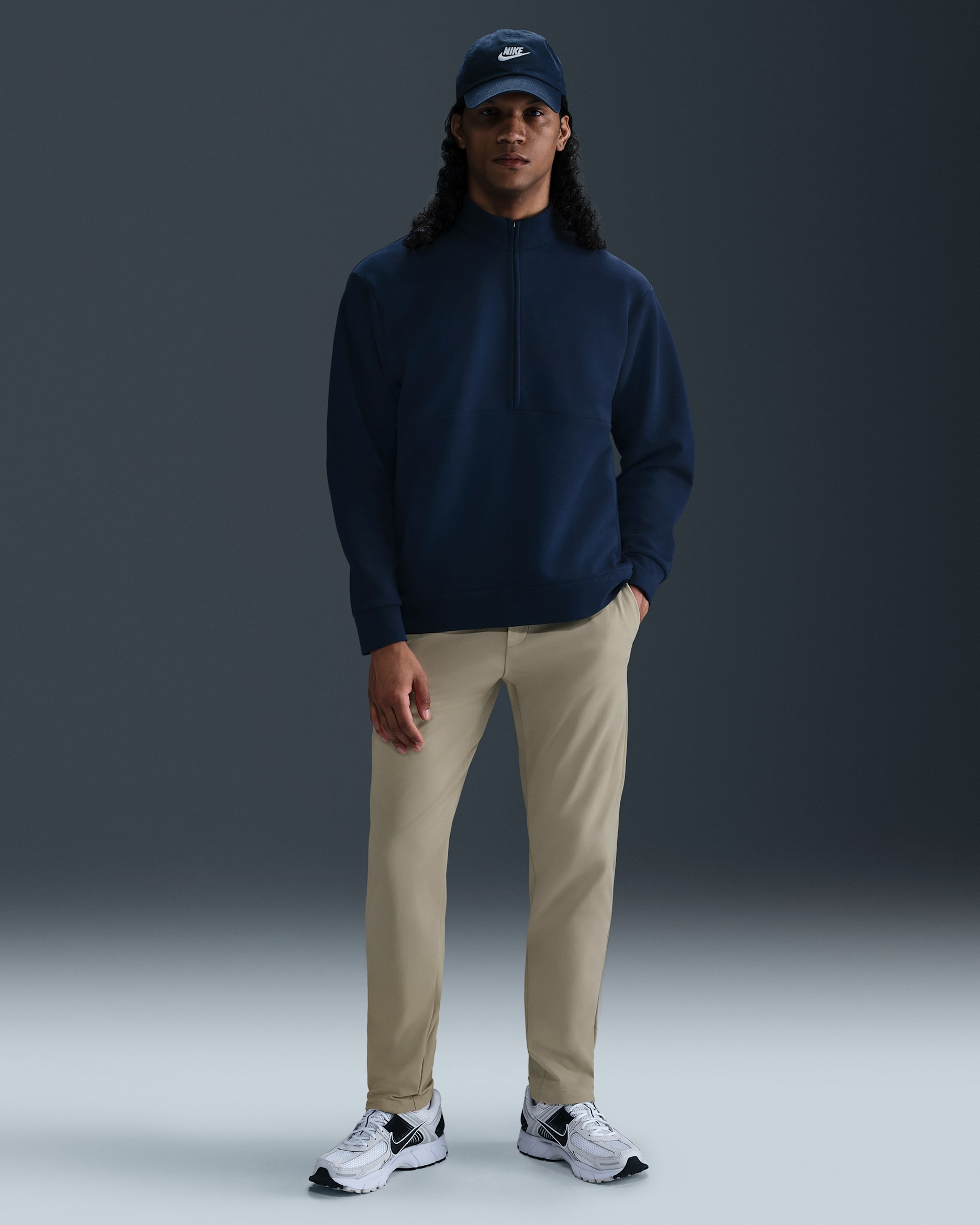 Pantalon chino slim Dri-FIT Nike 24.7 PerfectStretch pour homme - Desert Khaki/Sail/Khaki