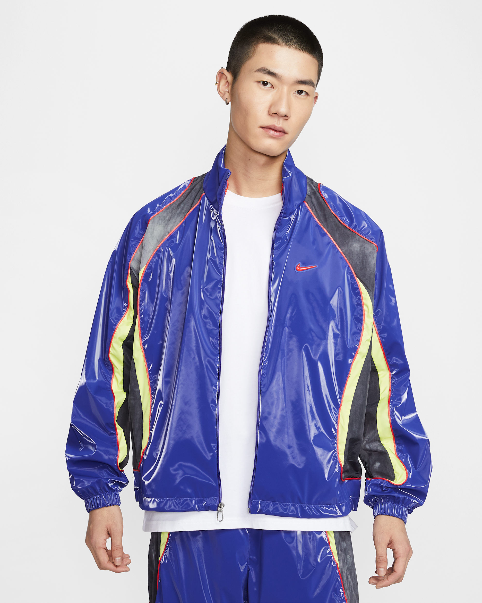 ナイキ プロジェクト F.R.O.G. メンズ トラックジャケット - ディープナイト/ブラック/ライトレモンツイスト/ライトクリムゾン