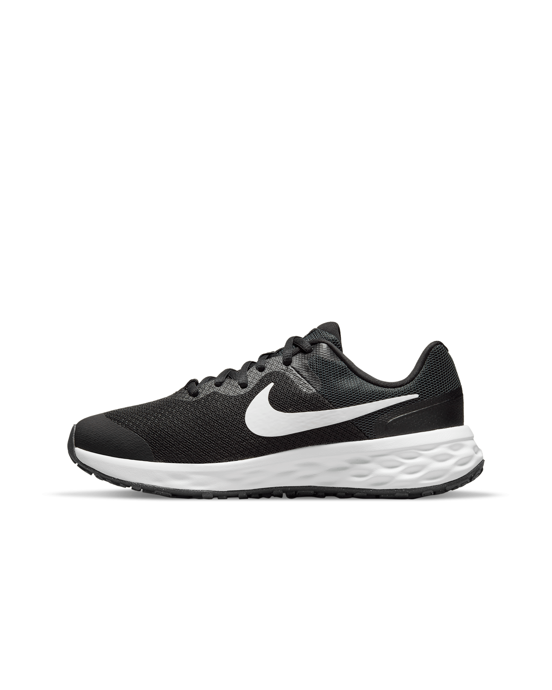 Nike Revolution 6 Older Kids' Road Running Shoes - Black/Dark Smoke Grey/White