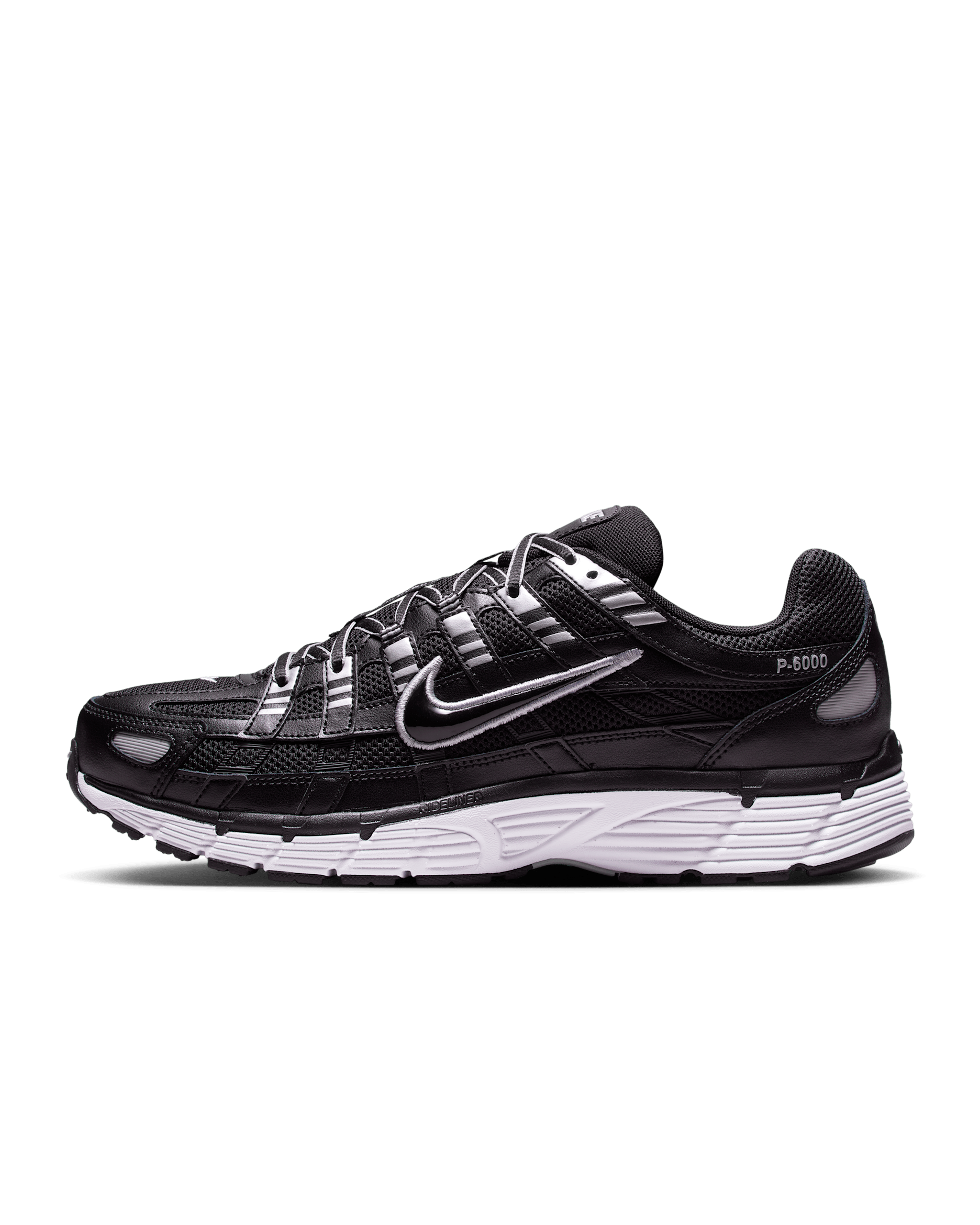 Nike P-6000 Shoes - Black/White/Metallic Silver/Black