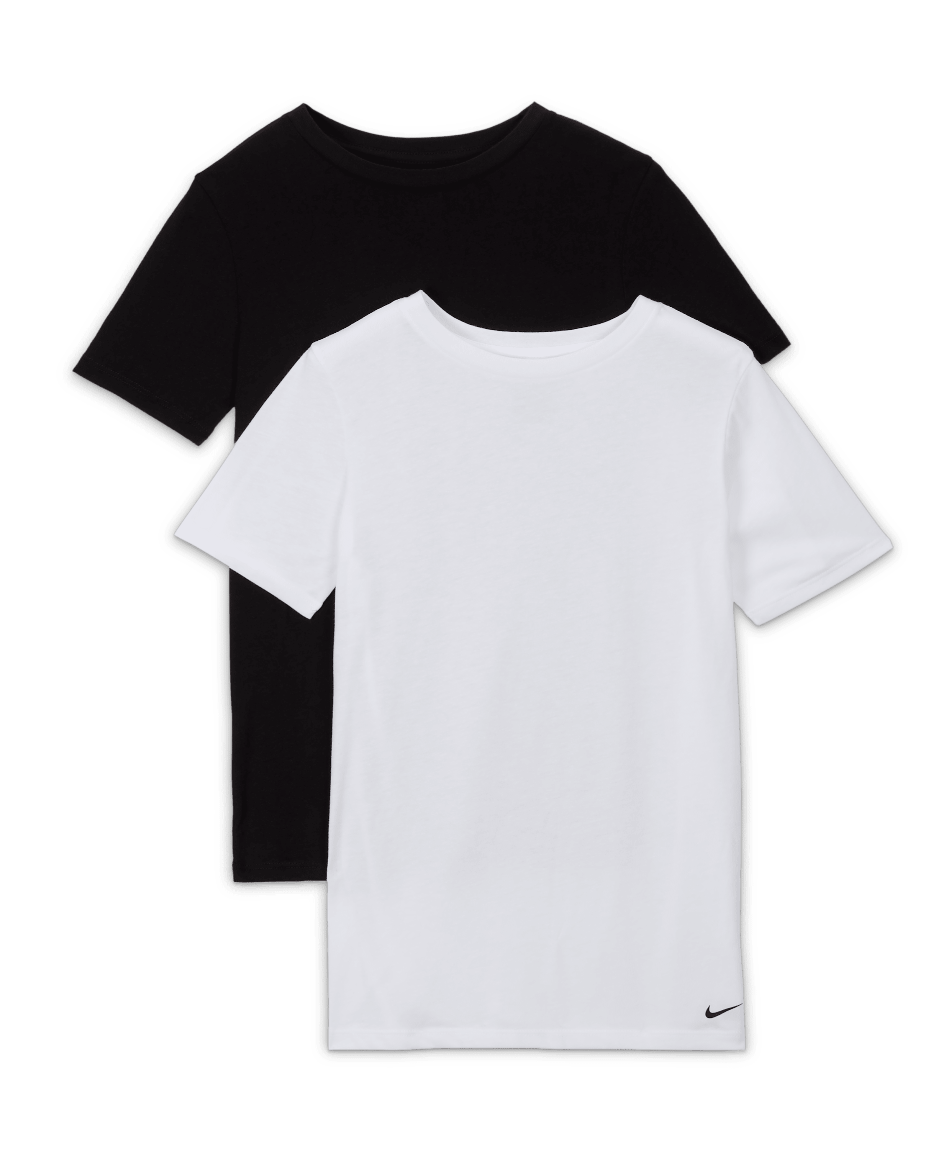 Nike Big Kids' Crew Undershirt (2-Pack) - Black