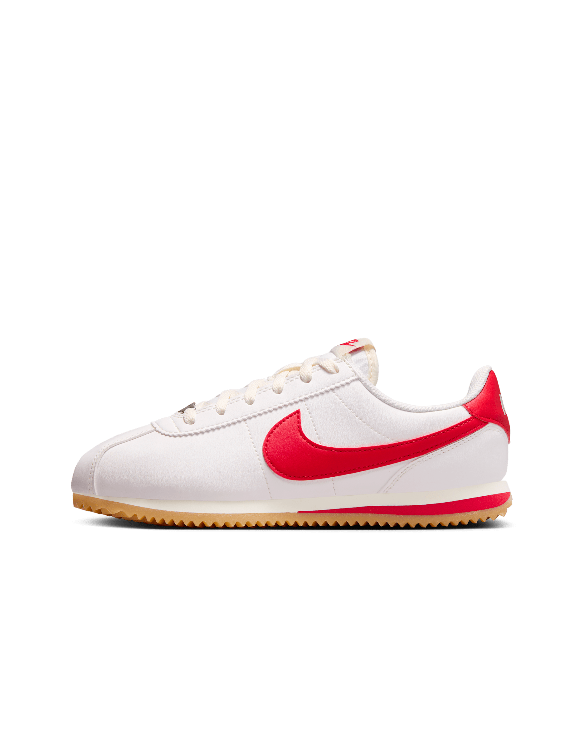 Nike Cortez 大童鞋款 - Sail/Gum Yellow/University Red