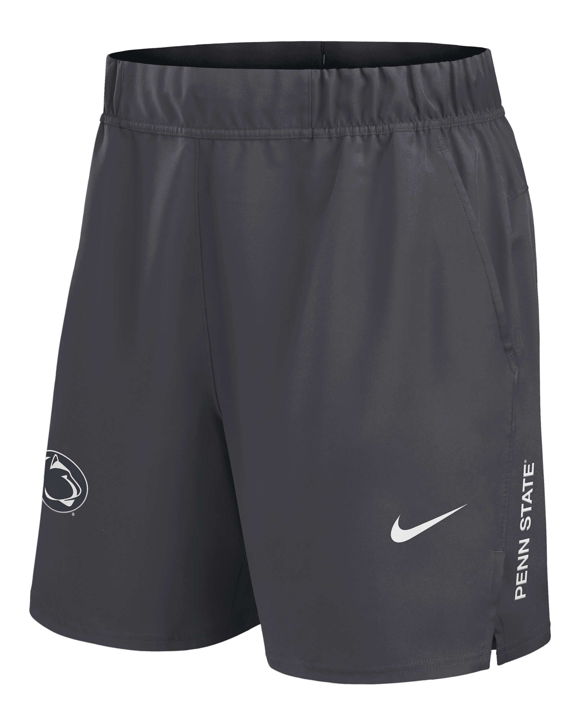 Shorts universitarios Nike Dri-FIT para hombre Penn State Primetime Victory Primary Logo - Gris