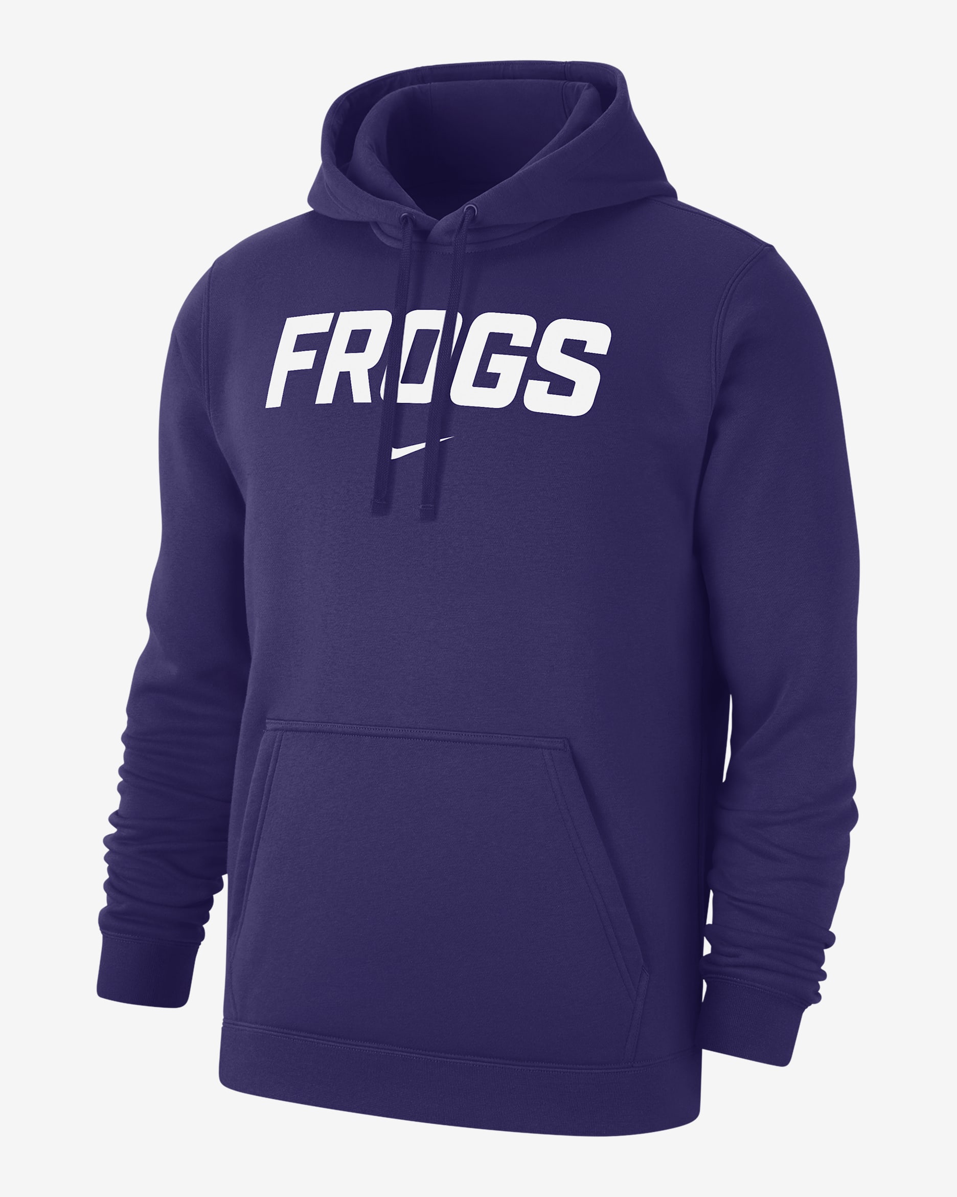 Sudadera con gorro sin cierre universitaria Nike para hombre TCU Club Fleece - Orquídea nuevo