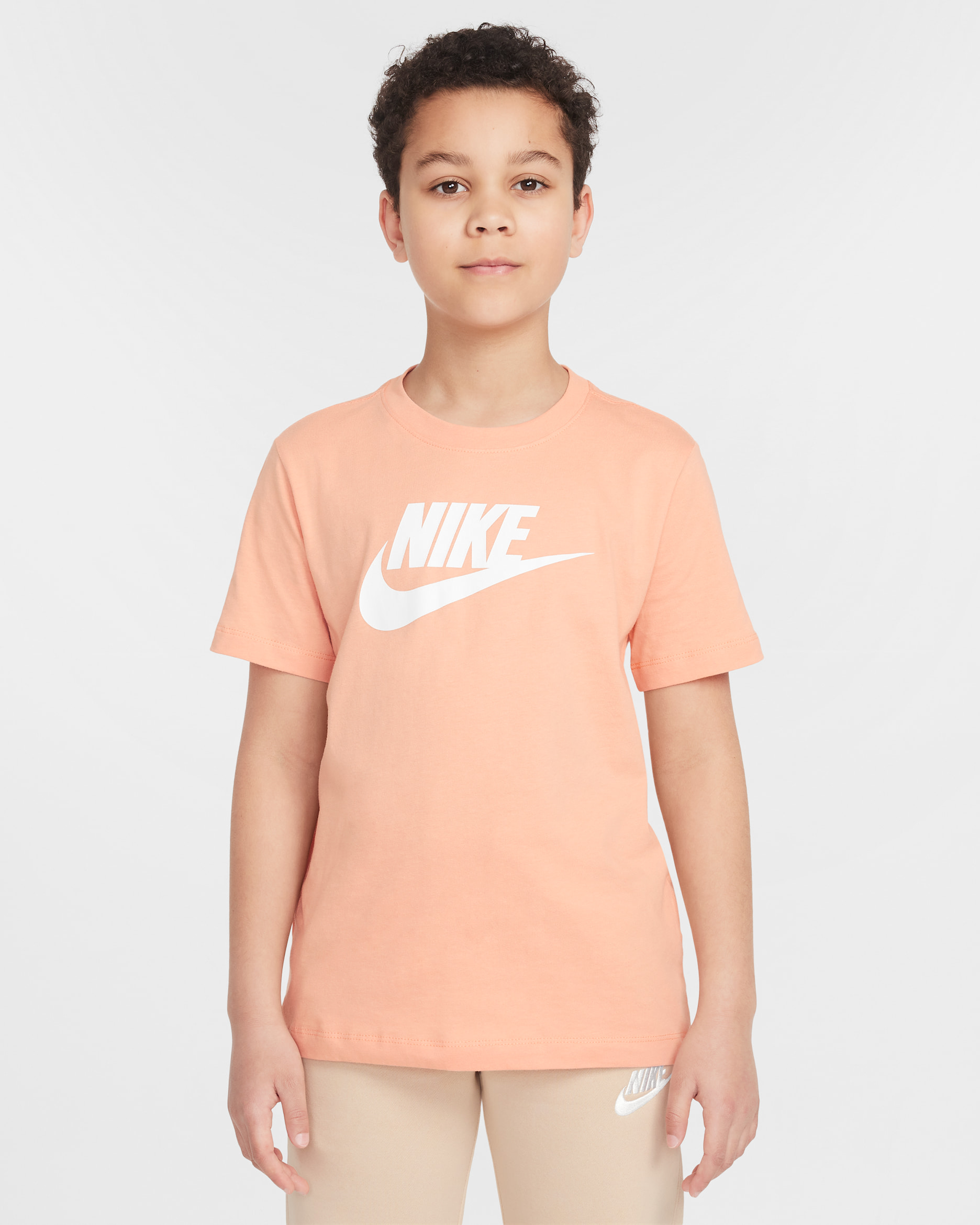 Nike Sportswear Big Kids' T-Shirt - Apricot Agate