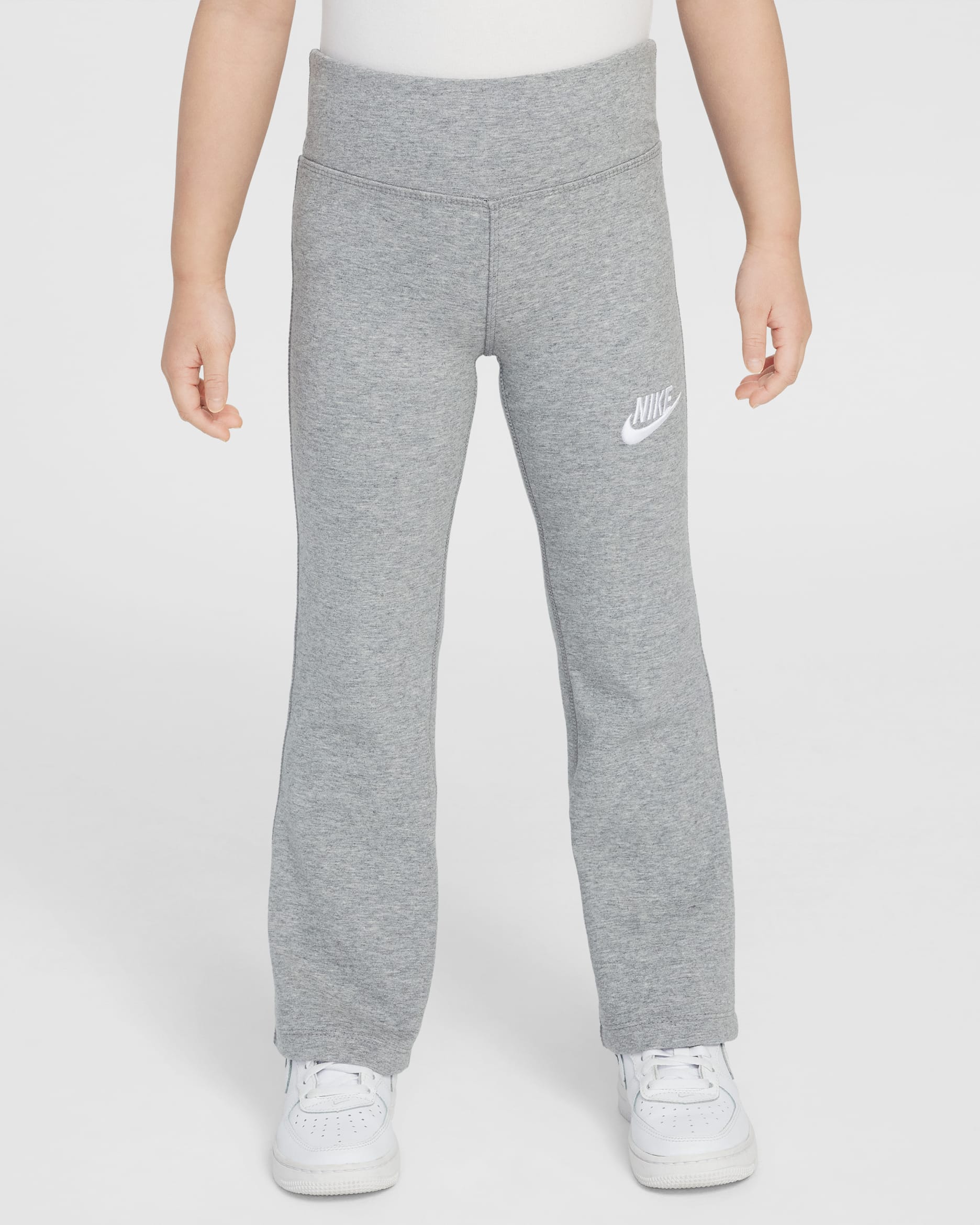 Nike Little Kids' Dri-FIT Flared Leggings - Dark Grey Heather
