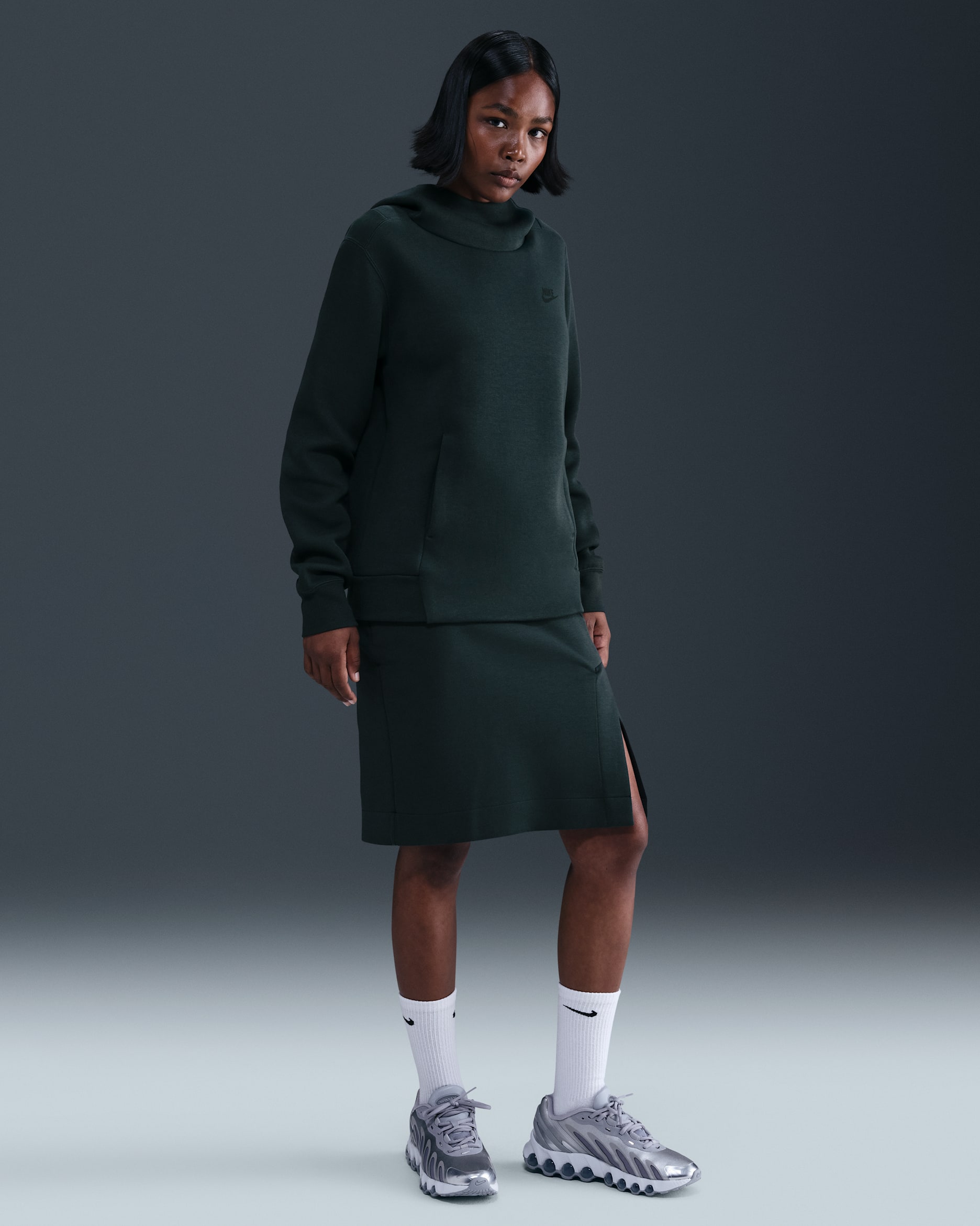 Nike Sportswear Tech Fleece Women's Skirt - Seaweed/Black