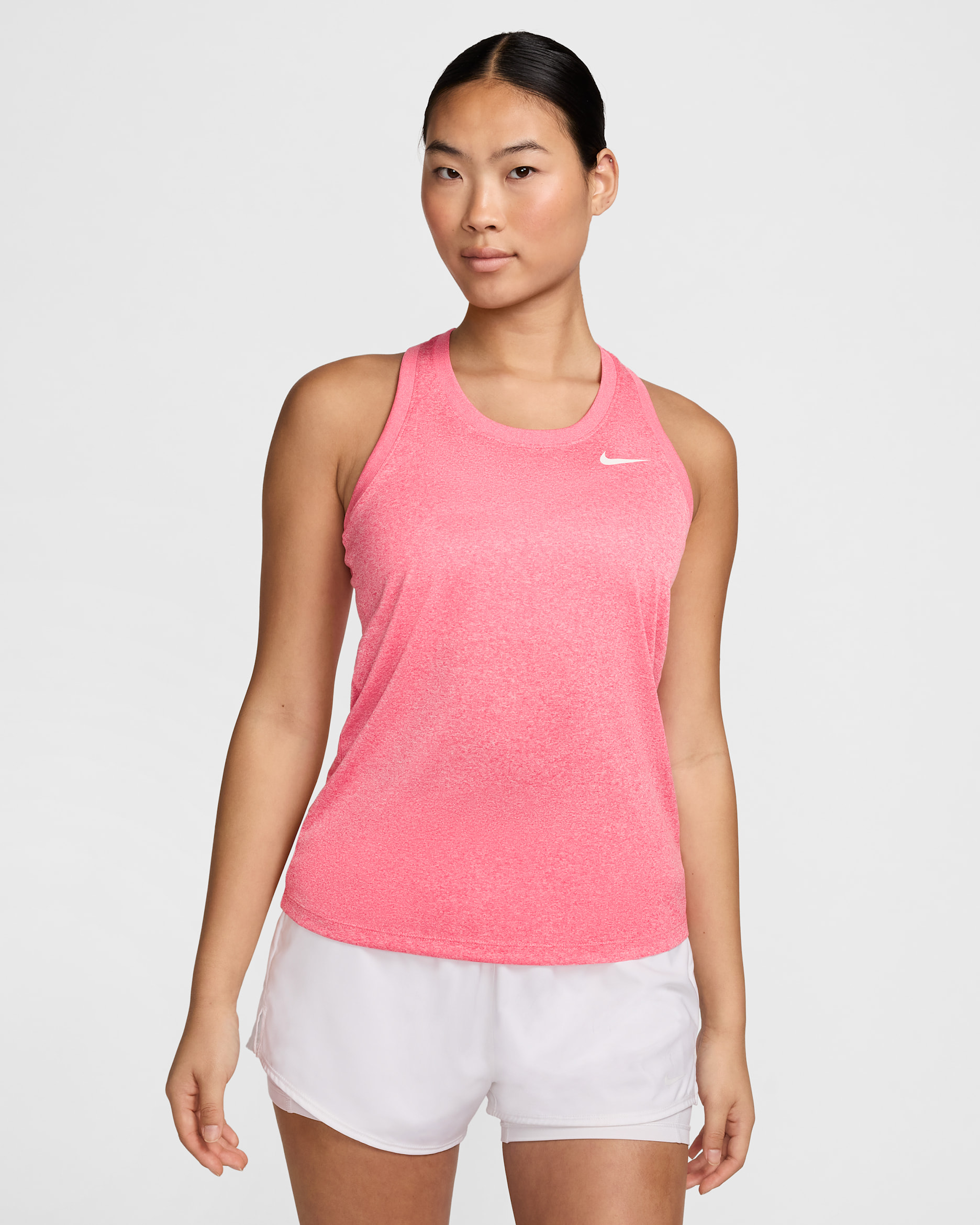 Nike Dri-FIT Women's Racerback Tank - Aster Pink/Pure/Heather