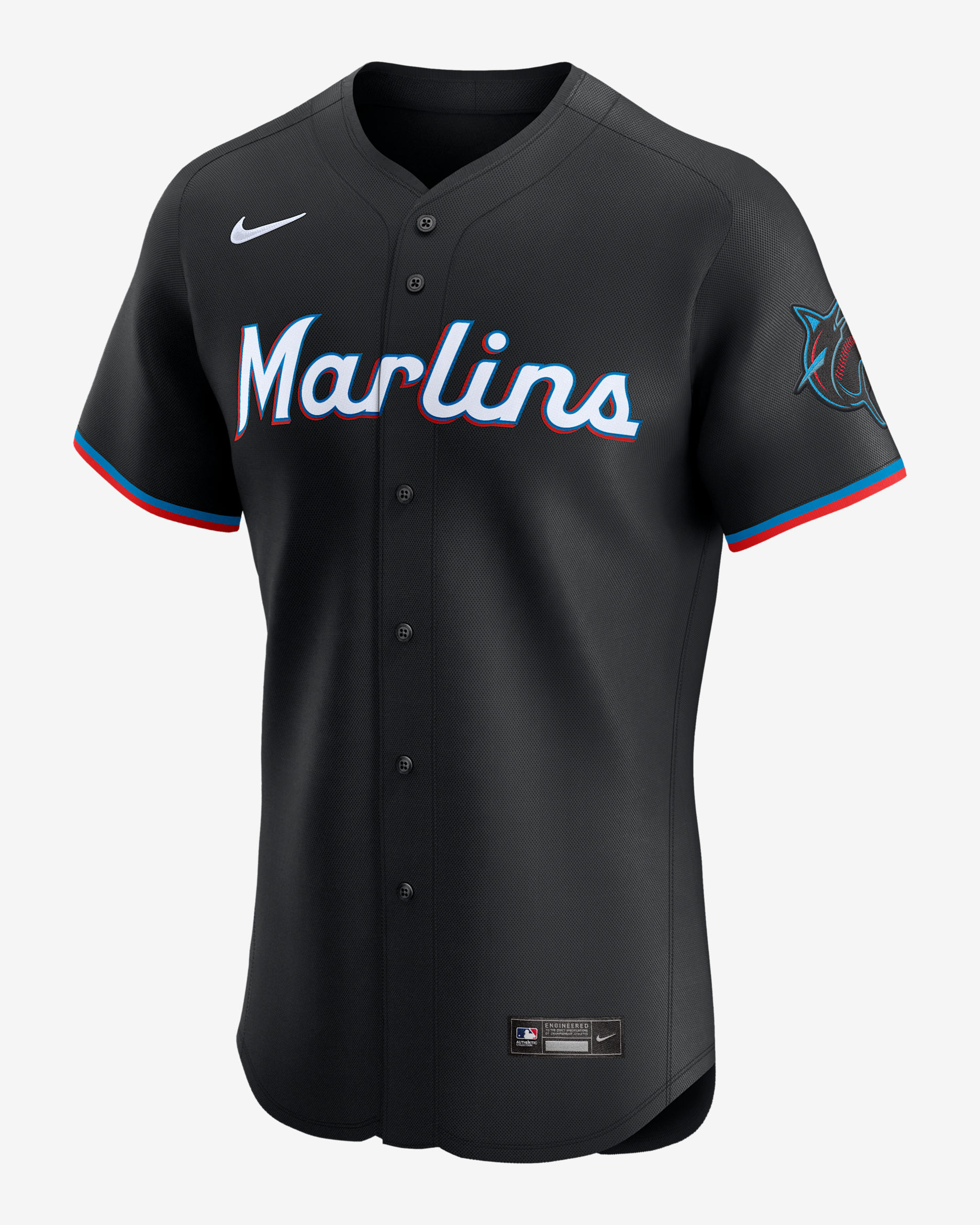 Miami Marlins Men's Nike Dri-FIT ADV MLB Elite Jersey - Black