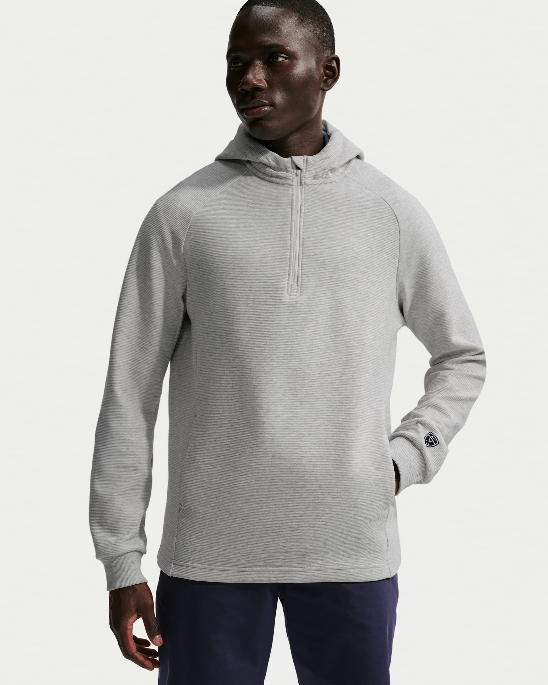 Nike Par Men's Therma-FIT Hoodie - Wolf Grey/White/Photon Dust/Black