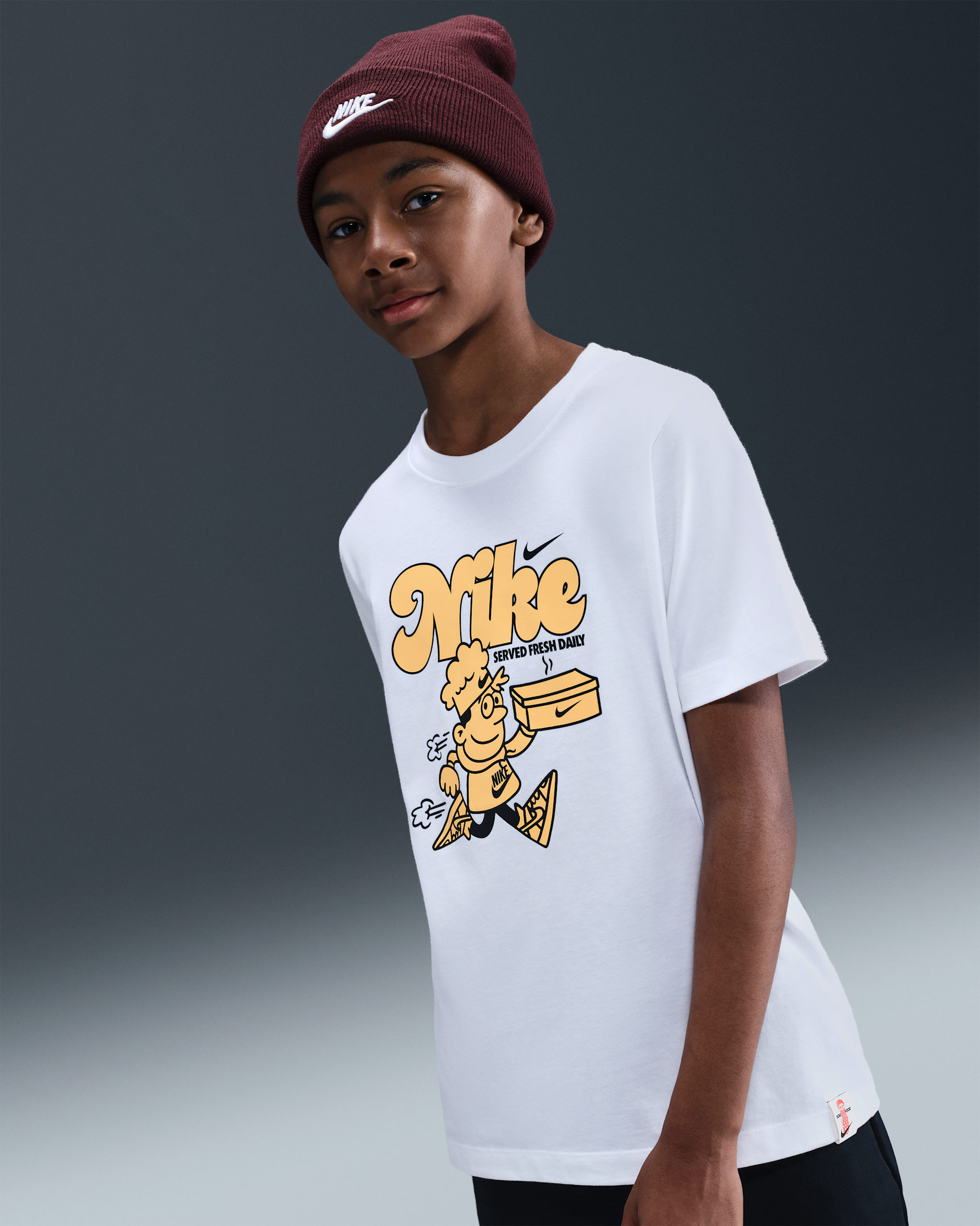 Nike Sportswear Big Kids' T-Shirt - White
