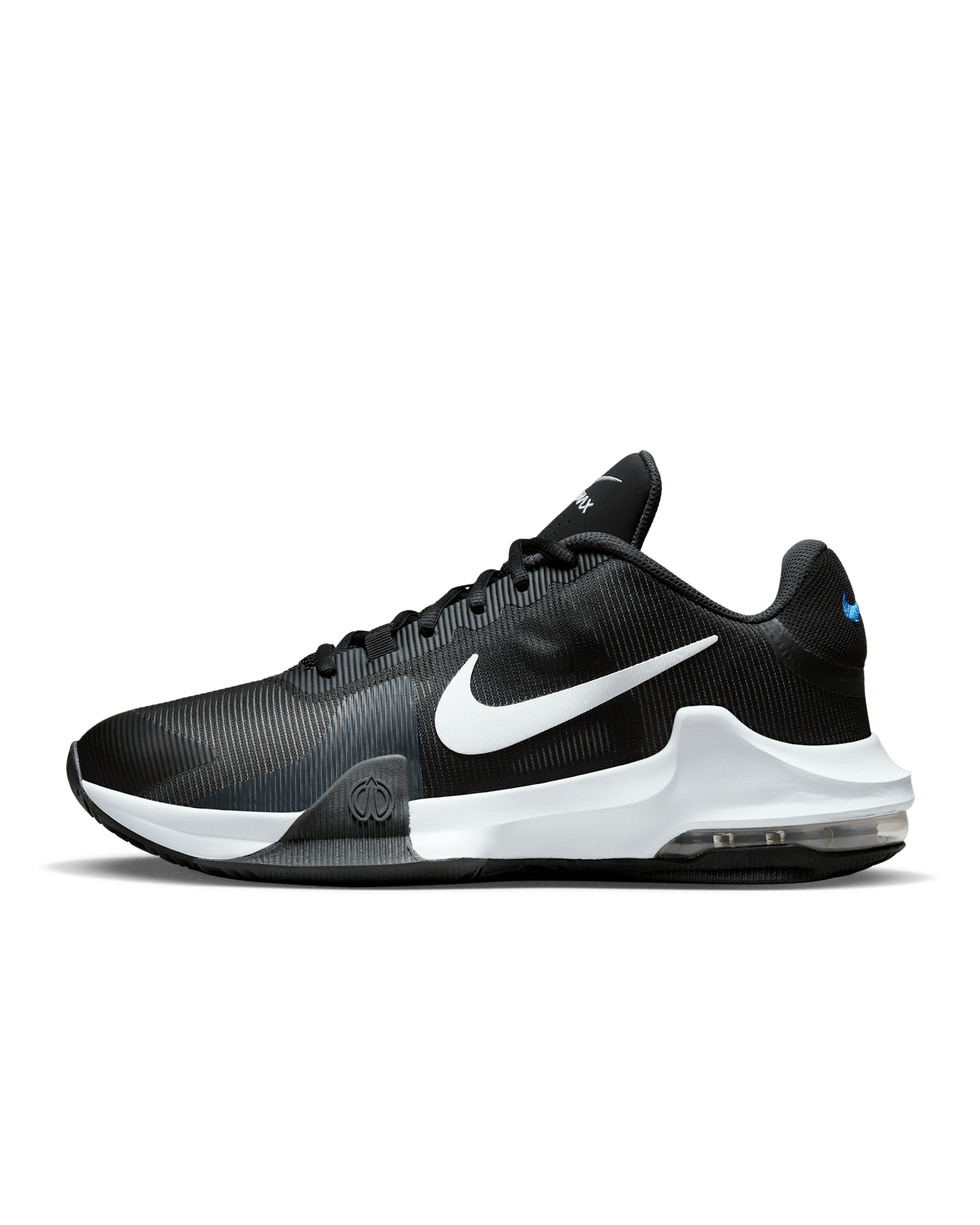 ナイキ インパクト 4 バスケットボールシューズ - ブラック/アンスラサイト/レーサーブルー/ホワイト