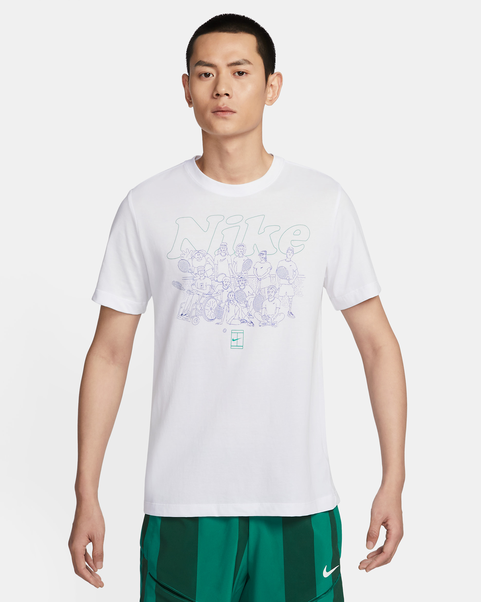 NikeCourt Men's Dri-FIT Tennis T-Shirt - White