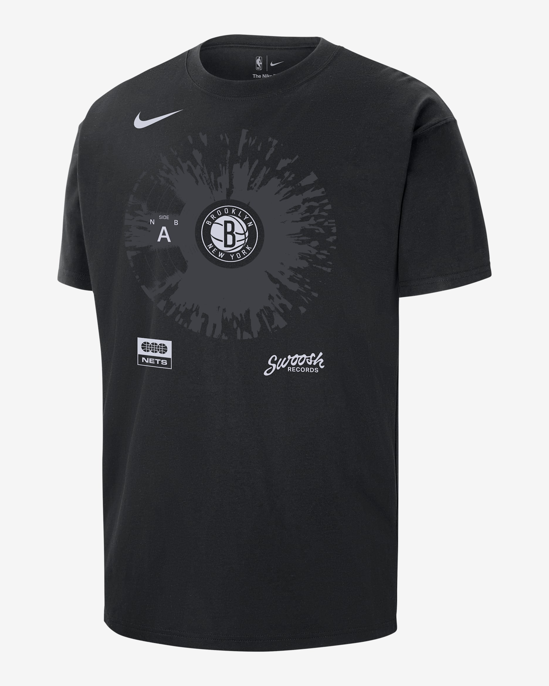Brooklyn Nets Max90 Men's Nike NBA T-Shirt - Black