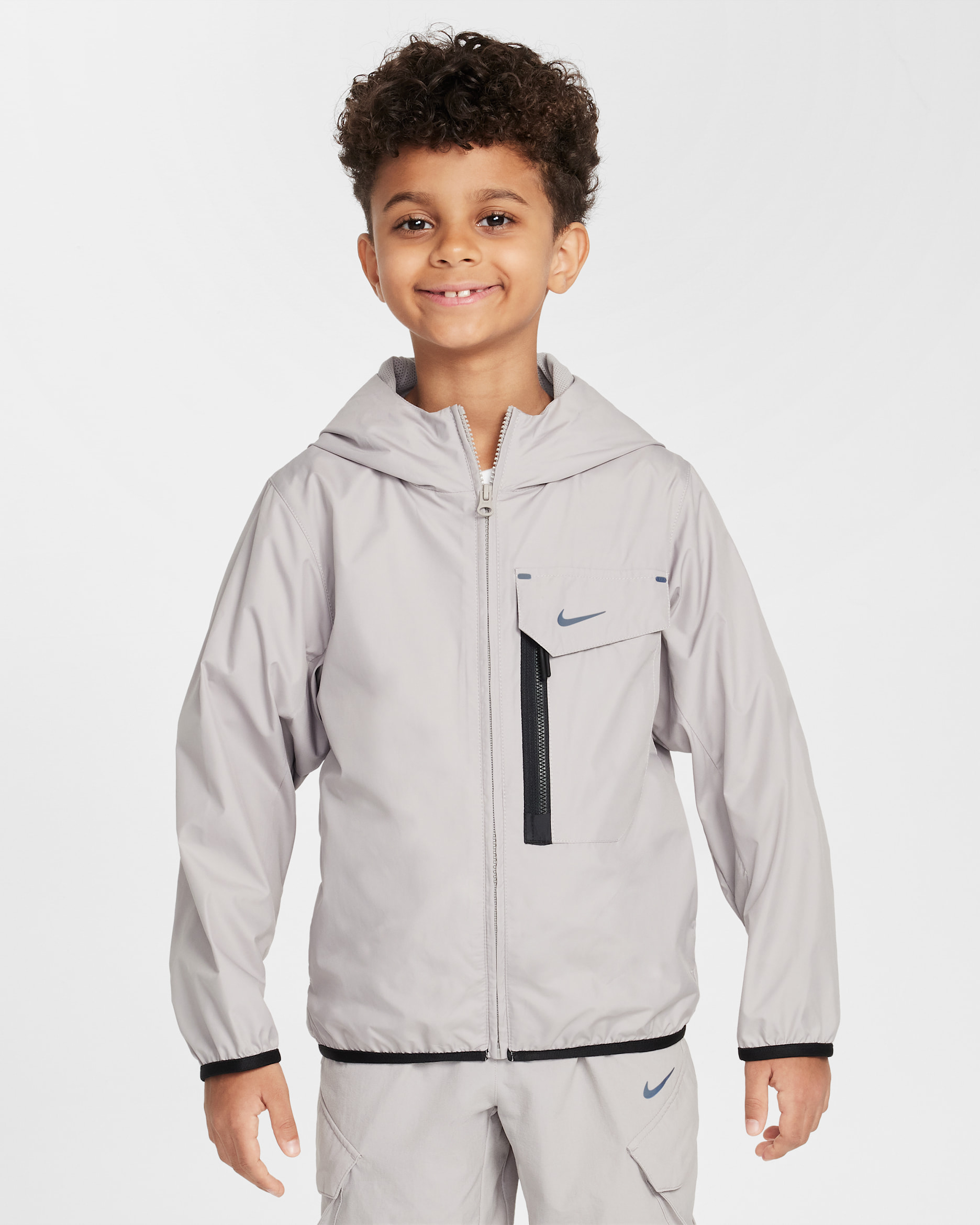 Nike Sportswear City Utility kinderjack - College Grey/College Grey/Zwart