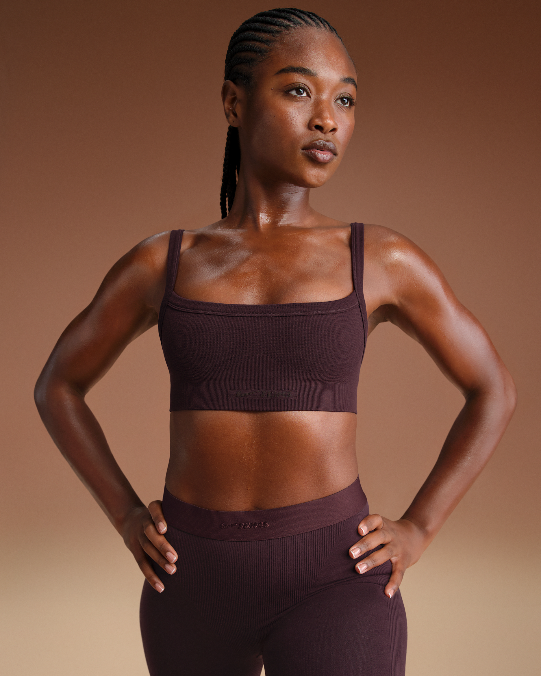 NikeSKIMS Vintage Seamless Women's Cami Bra - NSKM CURRANT