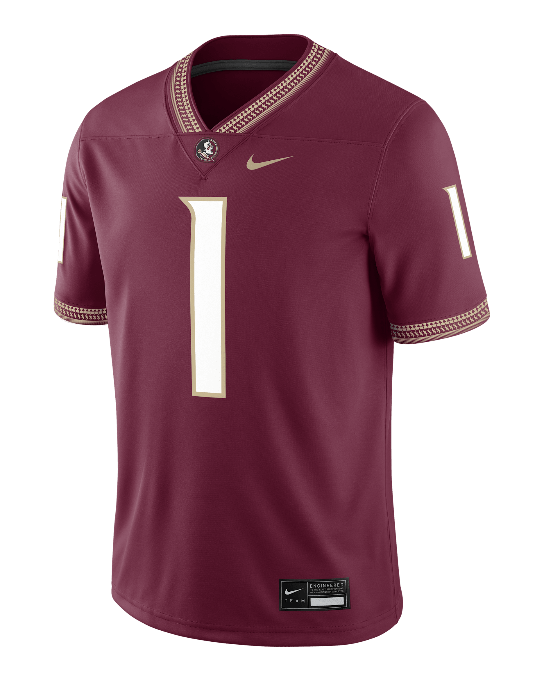 Tommy Castellanos Florida State Men’s Nike Dri-FIT College NIL Game Jersey - Garnet