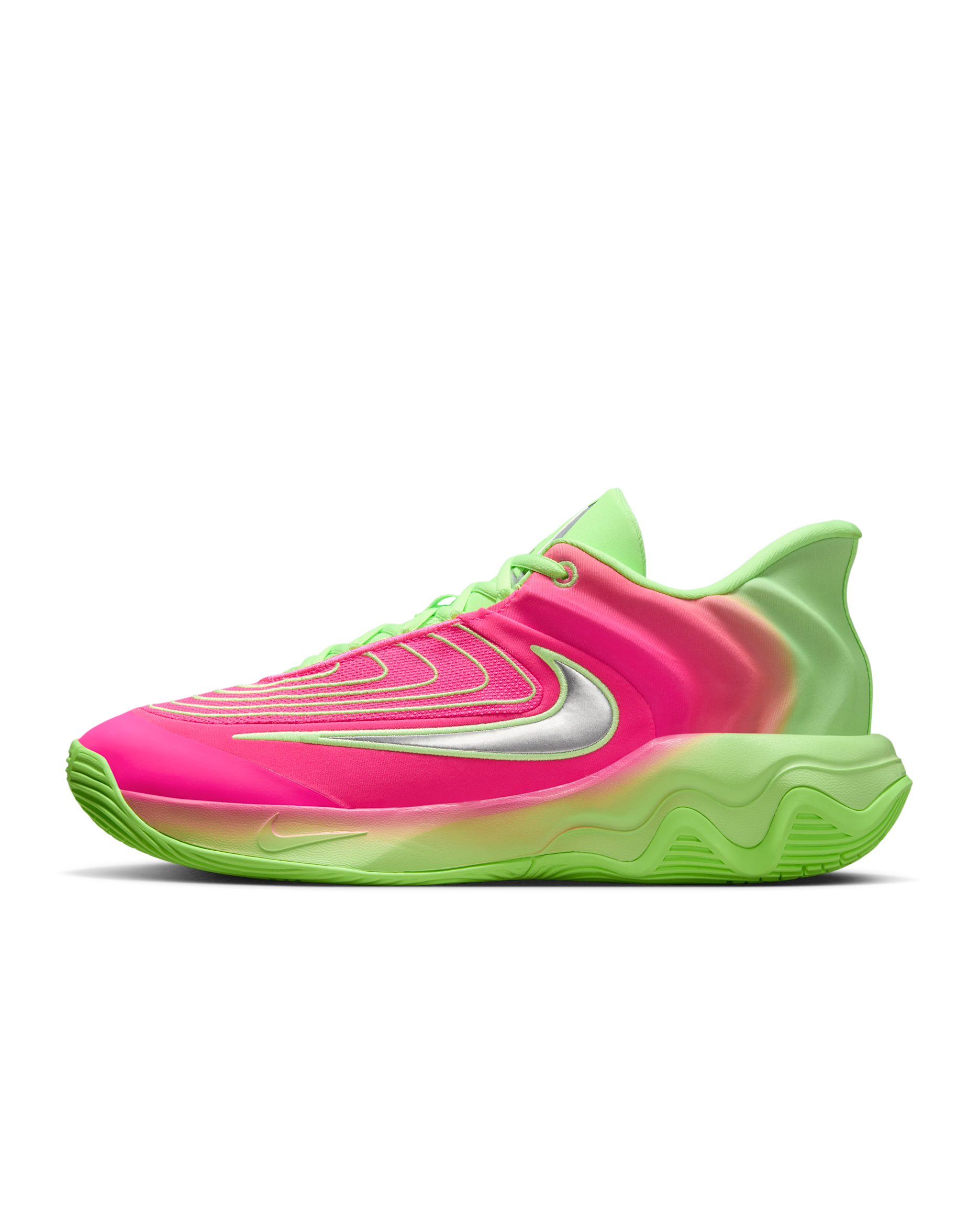 Giannis Immortality 4 EP Basketball Shoes - Lime Blast/Hyper Pink/Pure Platinum/Metallic Silver