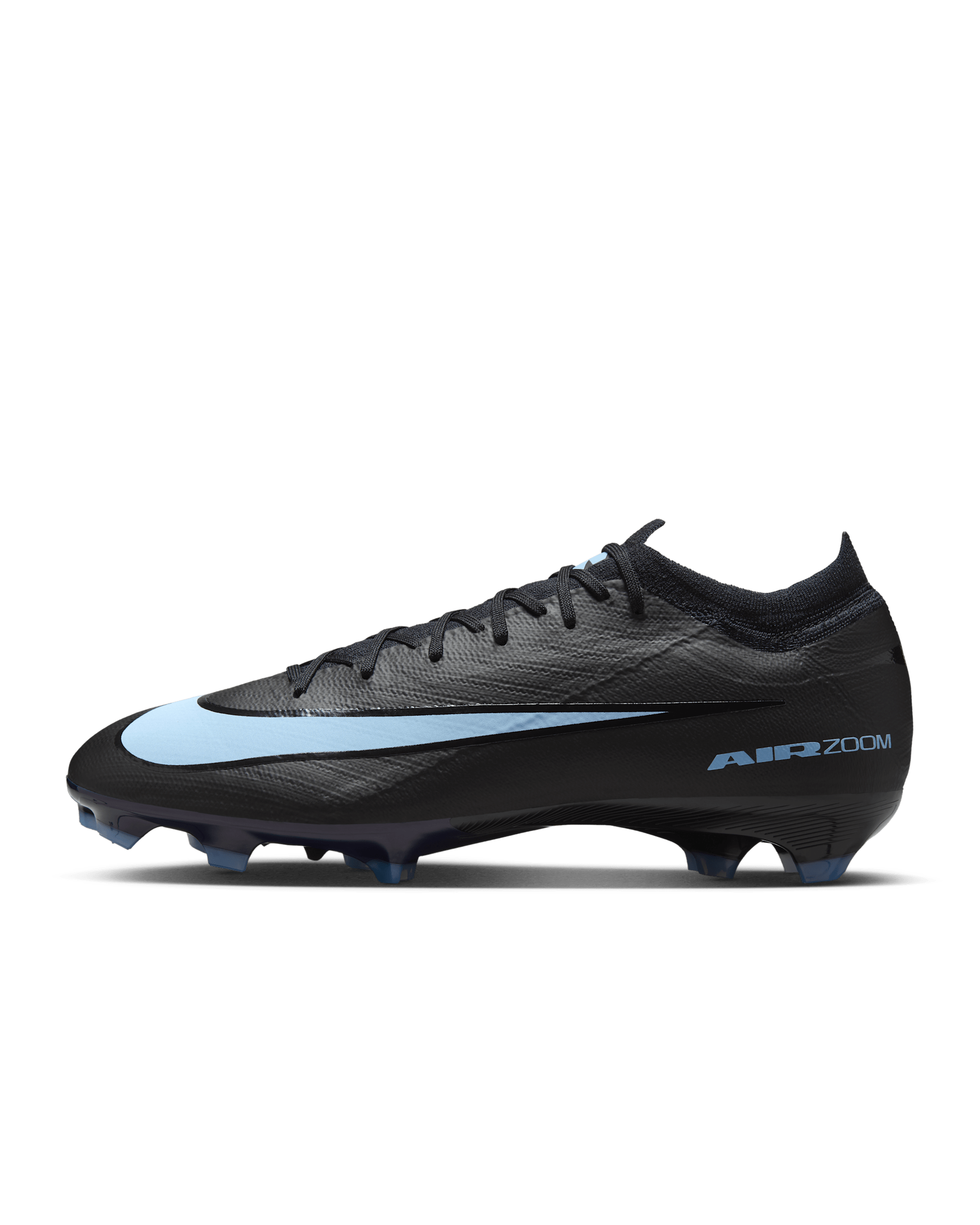 Nike Mercurial Vapor 16 Pro Düşük Bilekli Kuru Çim Zemin Kramponu - Siyah/Ice Blue