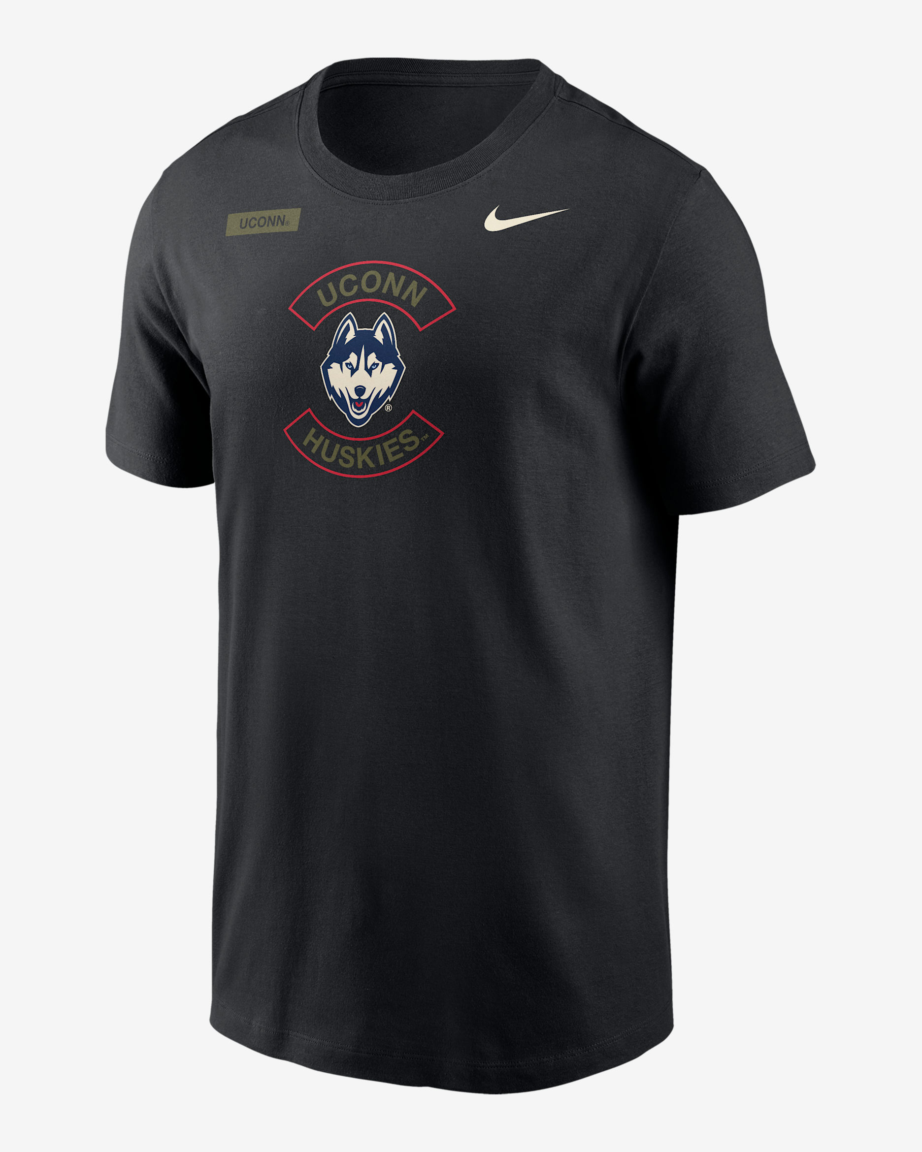 Connecticut Huskies Team Issue Men's Nike Dri-FIT T-Shirt - Black
