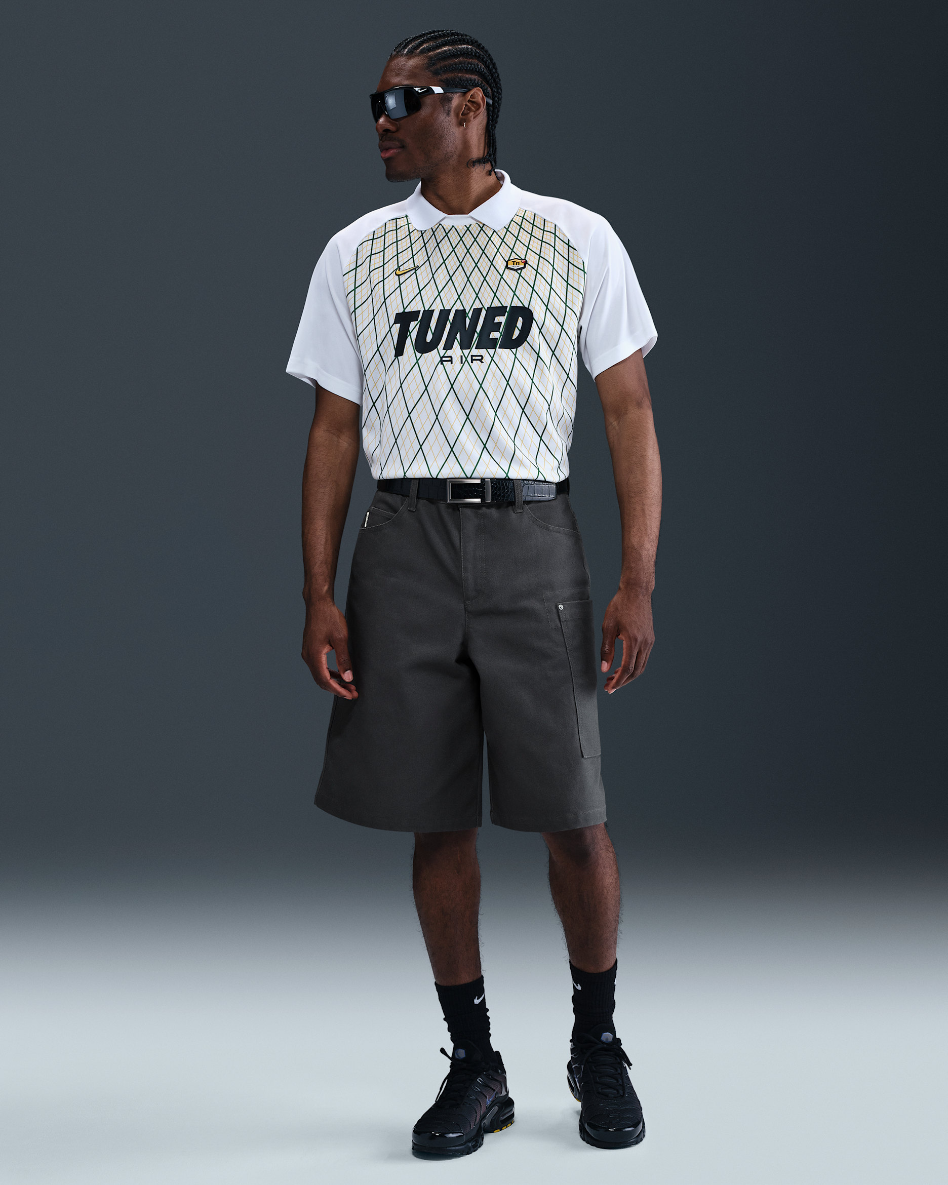 Nike Life Men's Big Canvas Shorts - Anthracite/Anthracite
