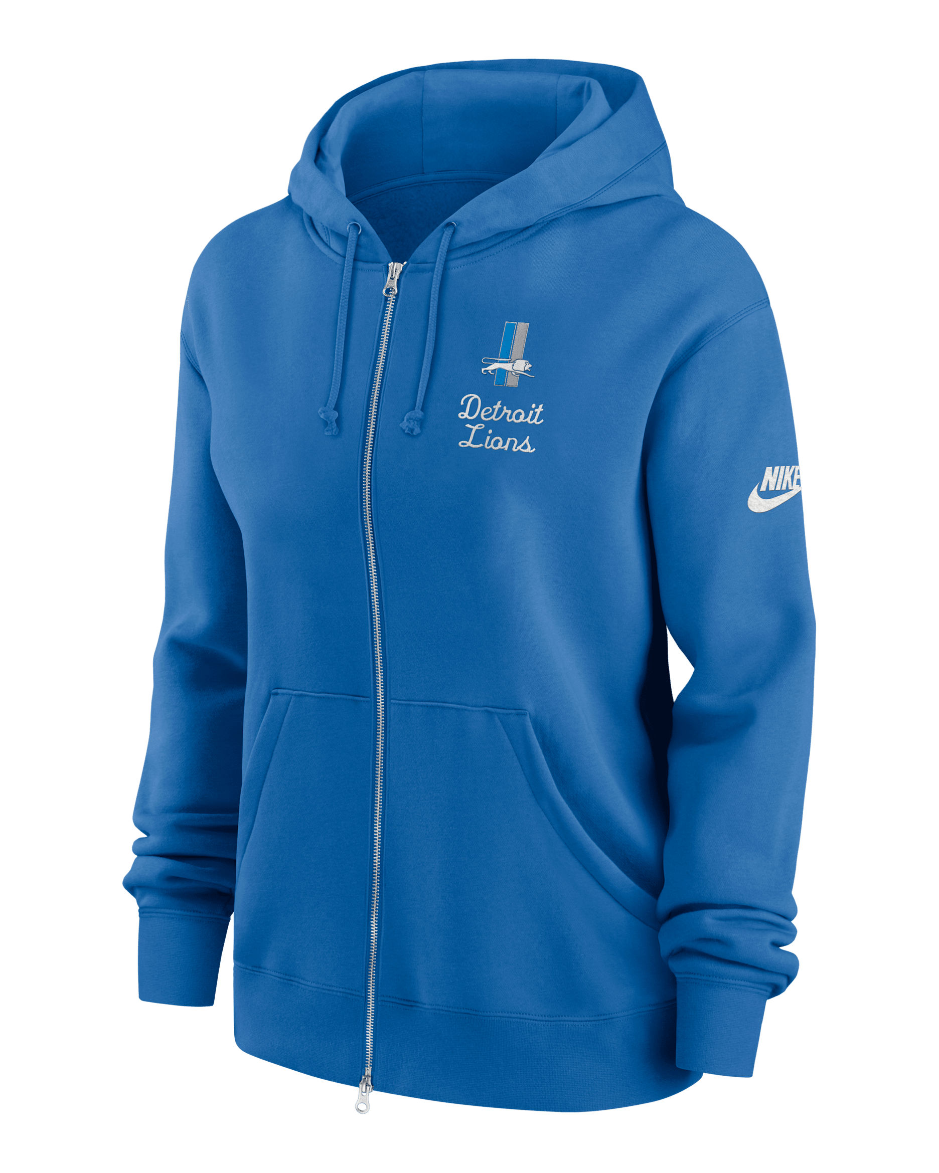 Detroit Lions Phoenix Rewind Women's Nike NFL Full-Zip Hoodie - Blue