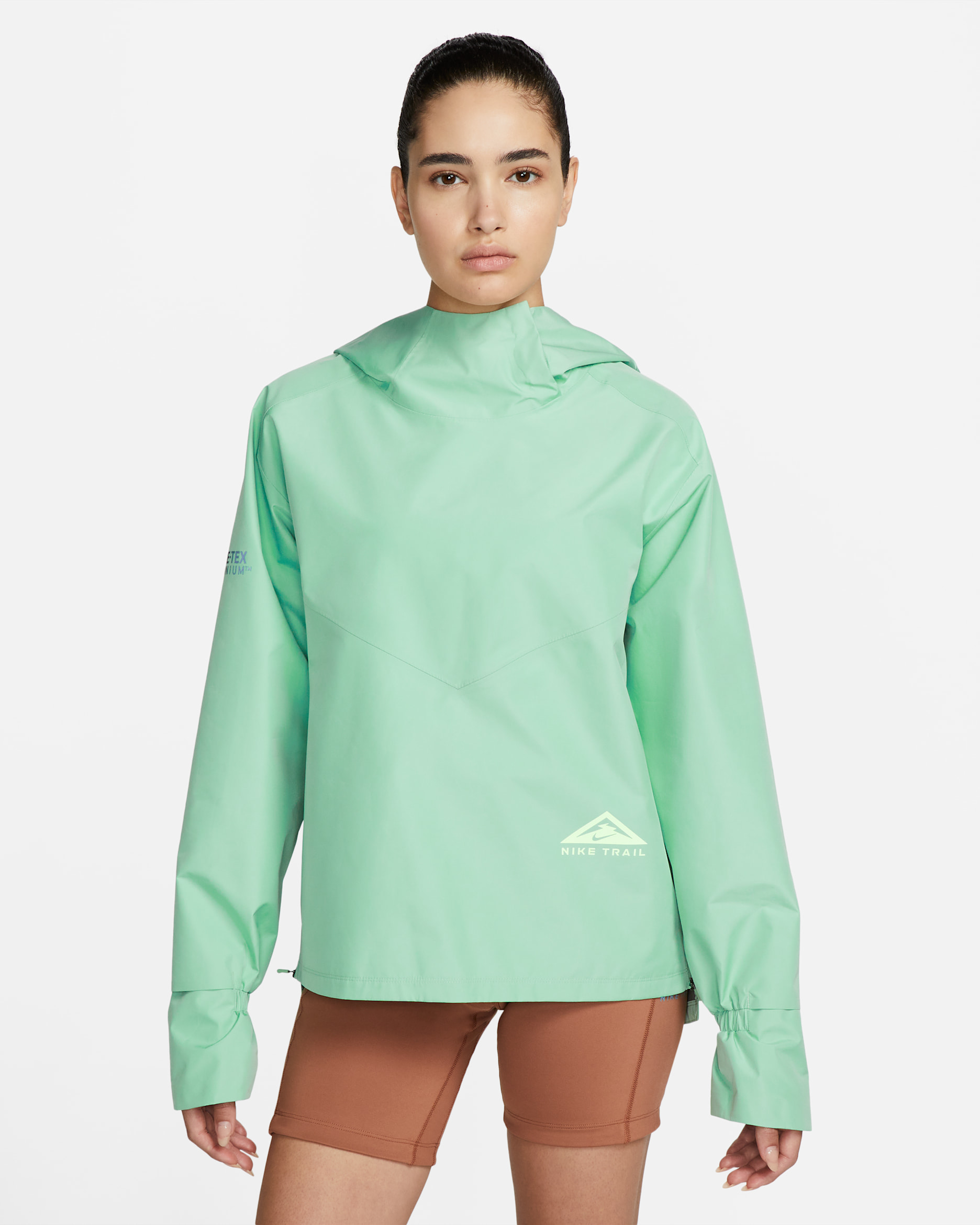 Nike GORE-TEX INFINIUM™ Women's Trail Running Jacket - Enamel Green/Bicoastal/Ghost Green/Ghost Green