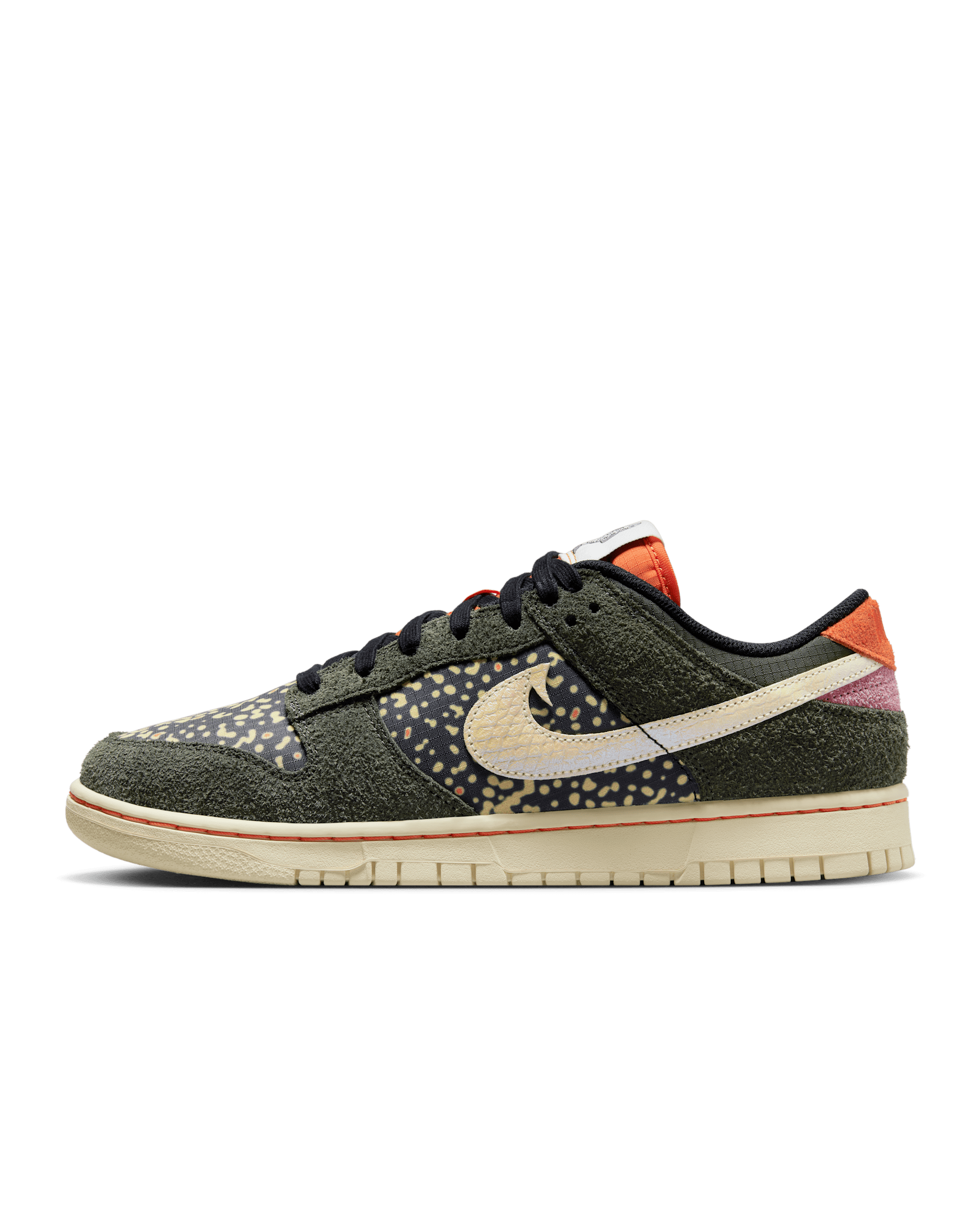 Nike Dunk Low Retro SE 2 Men's Shoes - Sequoia/Safety Orange/Desert Berry/Alabaster