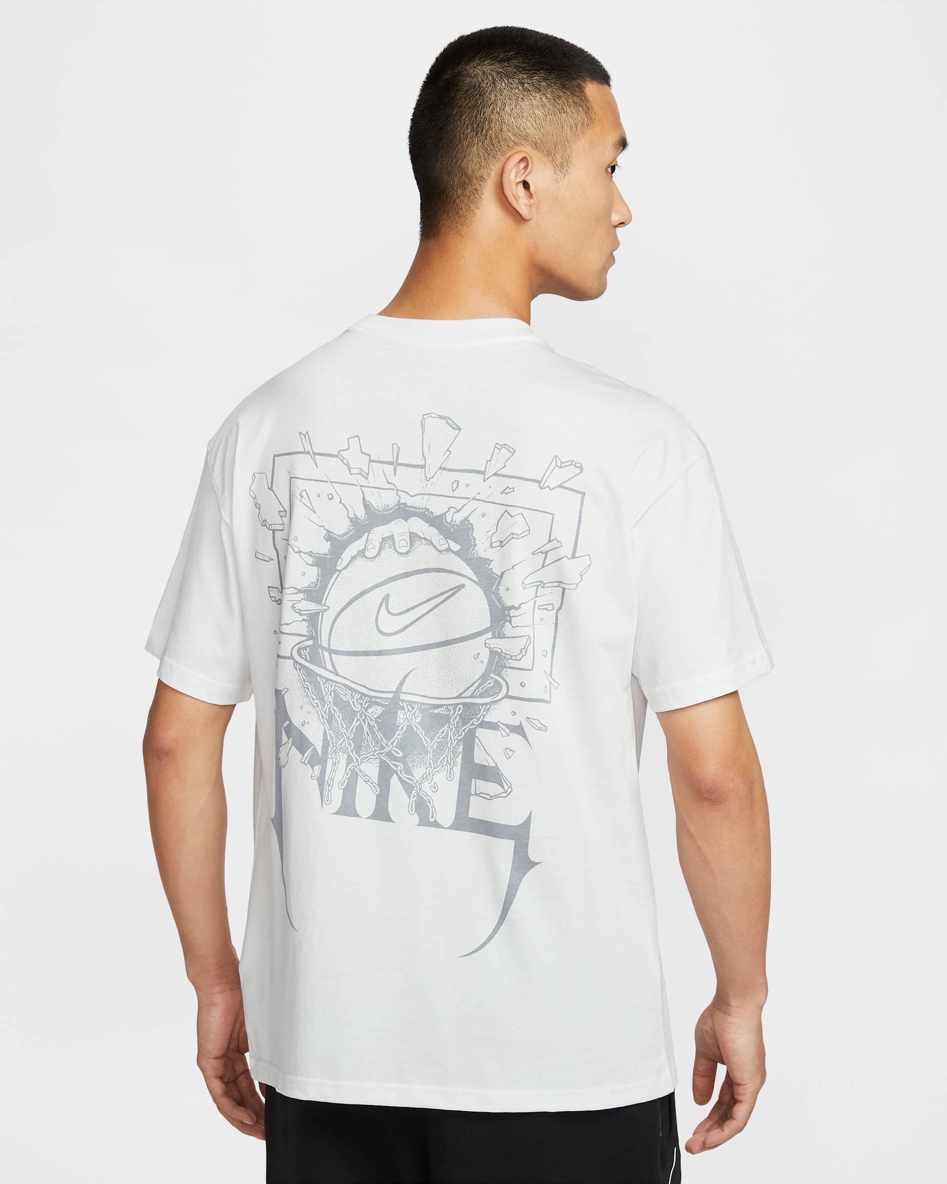 나이키 남성 맥스90 농구 티셔츠 - 서밋 화이트