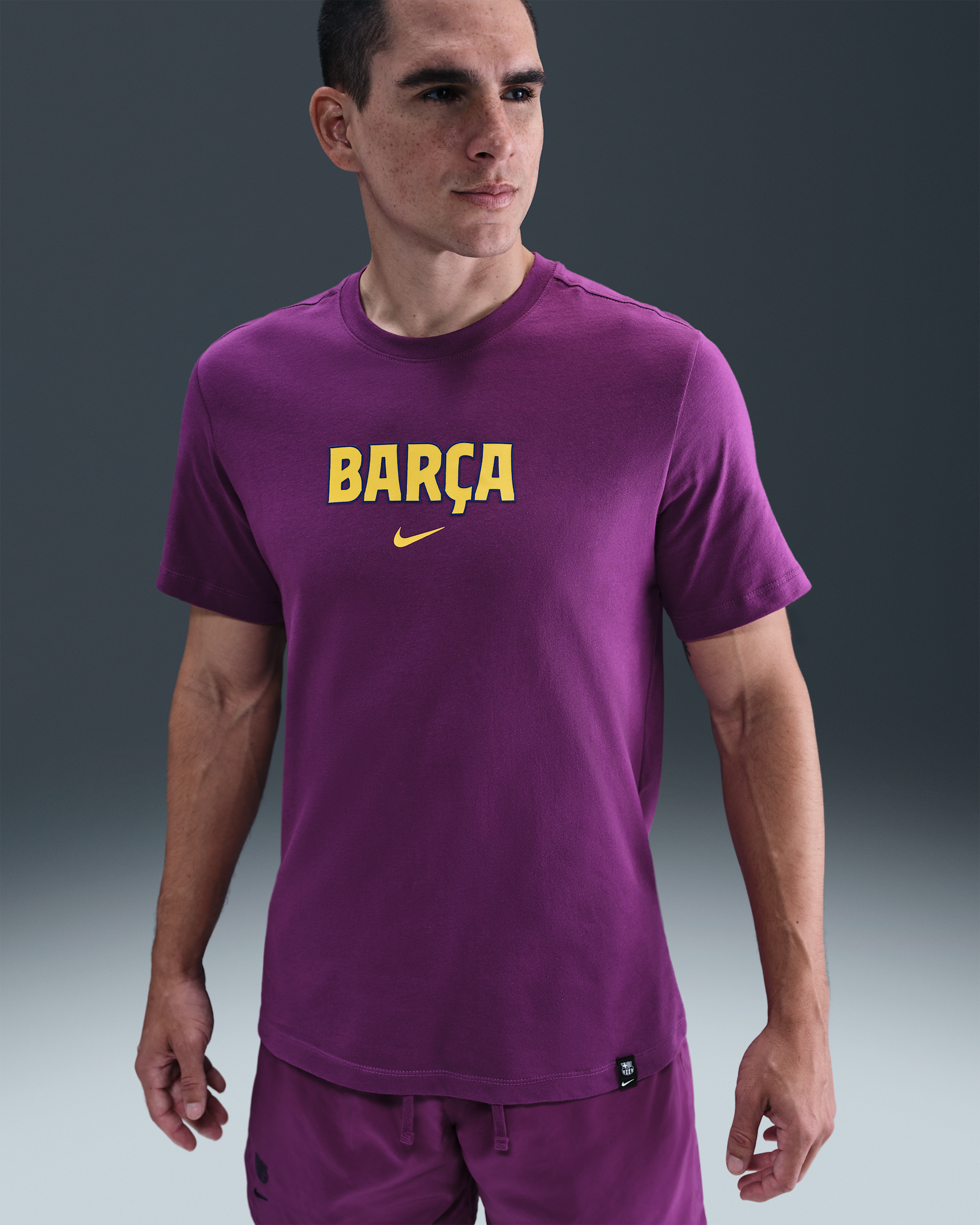 FC Barcelona Men's Nike Soccer T-Shirt - Bright Grape