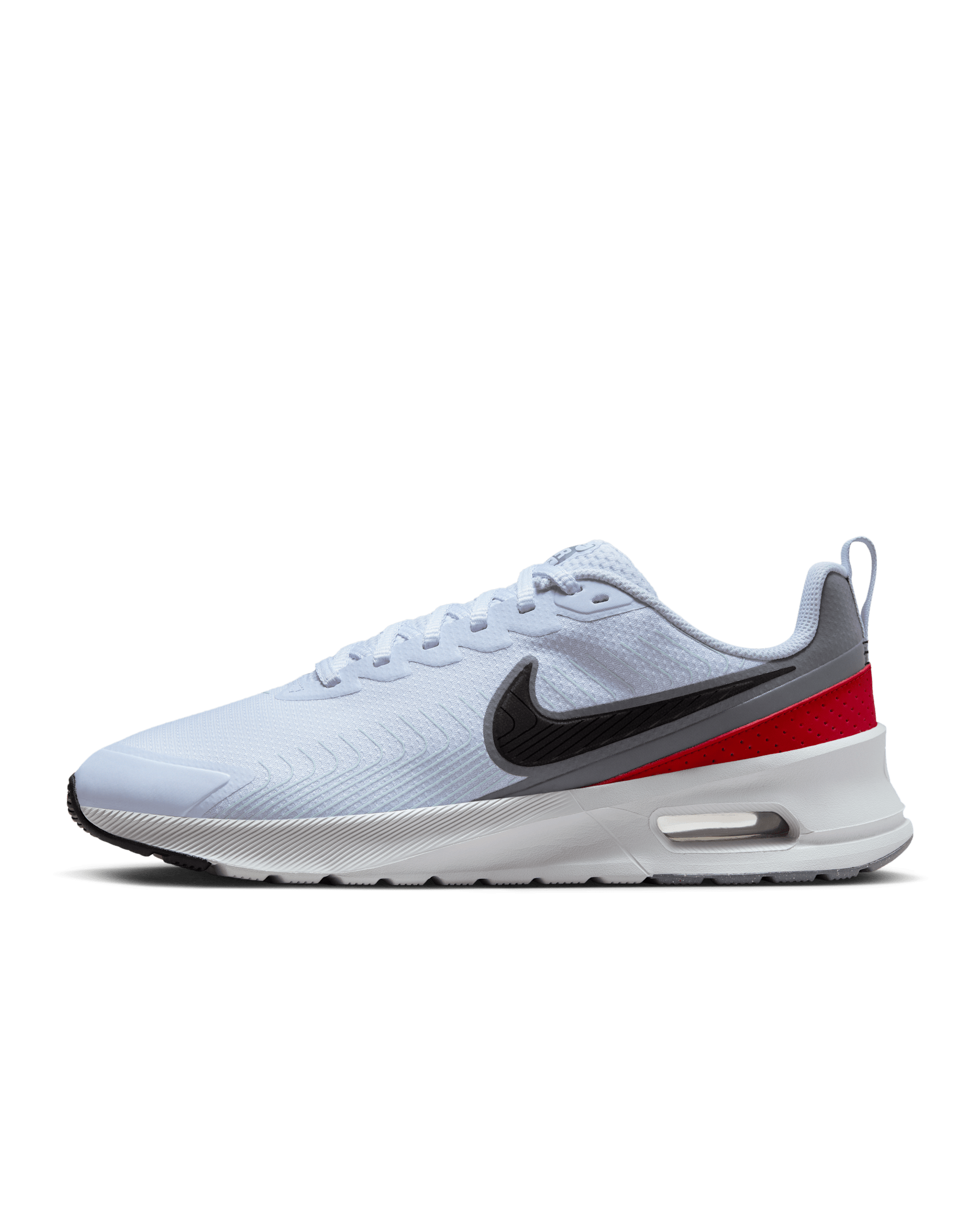 Nike Air Max Nuaxis Men's Shoes - Football Grey/White/Gym Red/Black