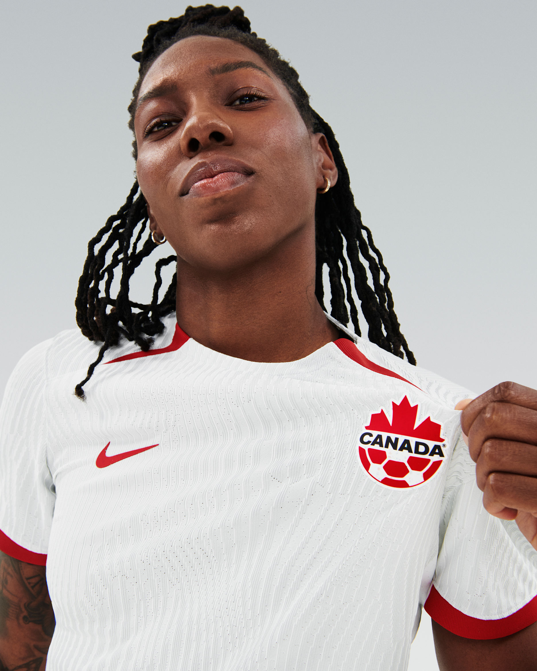 Canada 2023 Stadium Away Women's Nike Dri-FIT Soccer Jersey - University Red