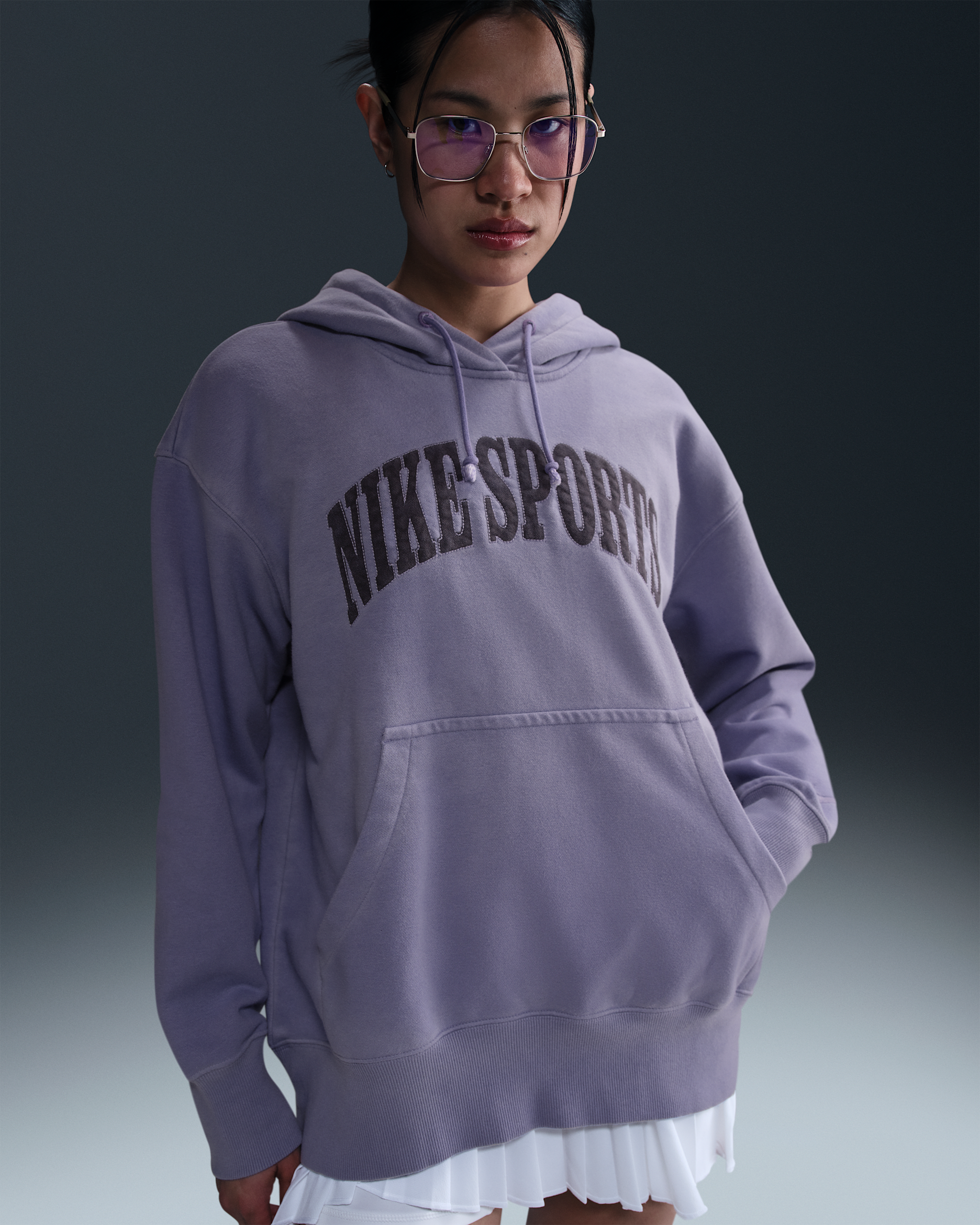 Nike Sportswear Phoenix Fleece Women's Oversized French Terry Hoodie - Dusty Amethyst