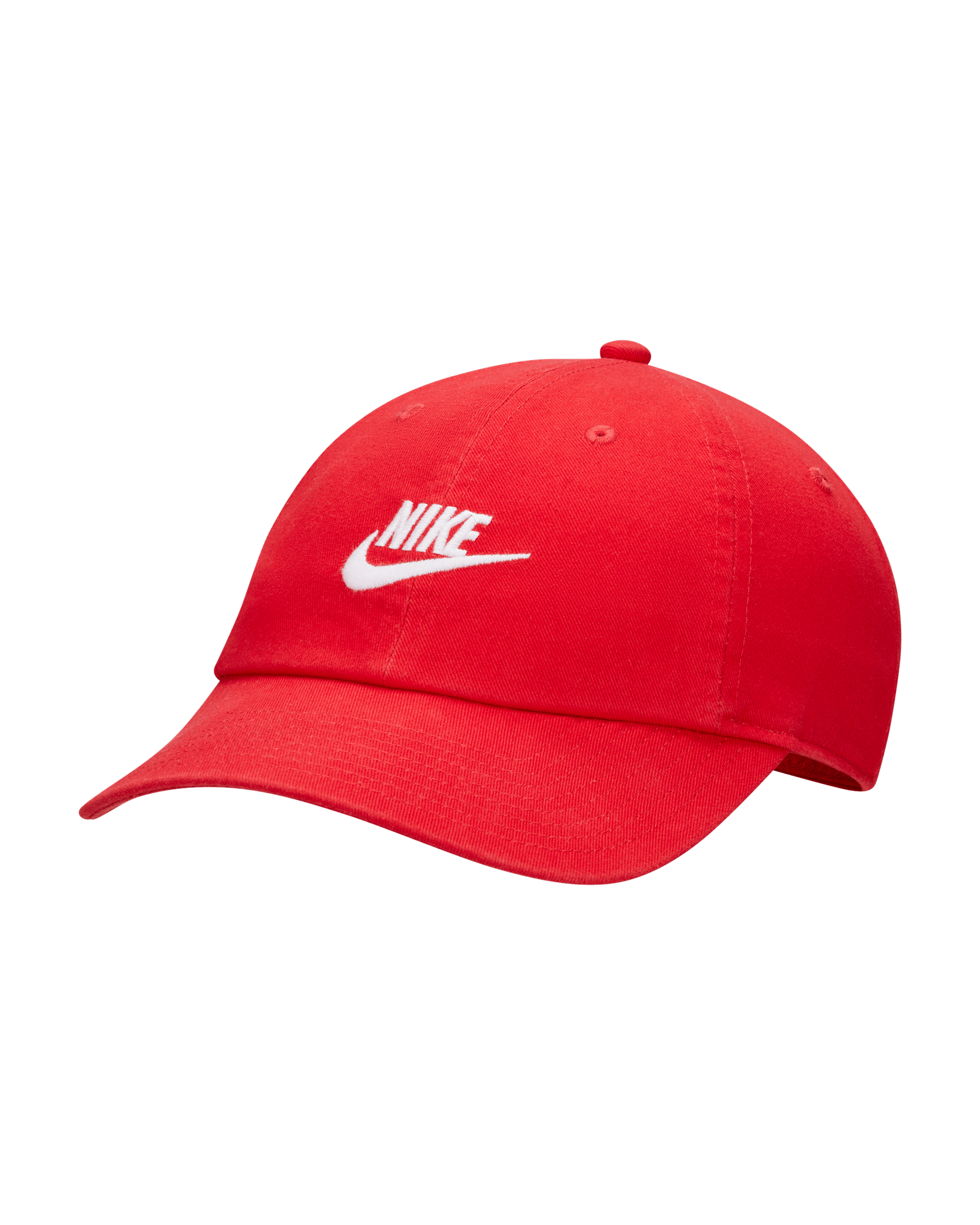 Nike Club Unstructured Futura Wash Cap - University Red/White