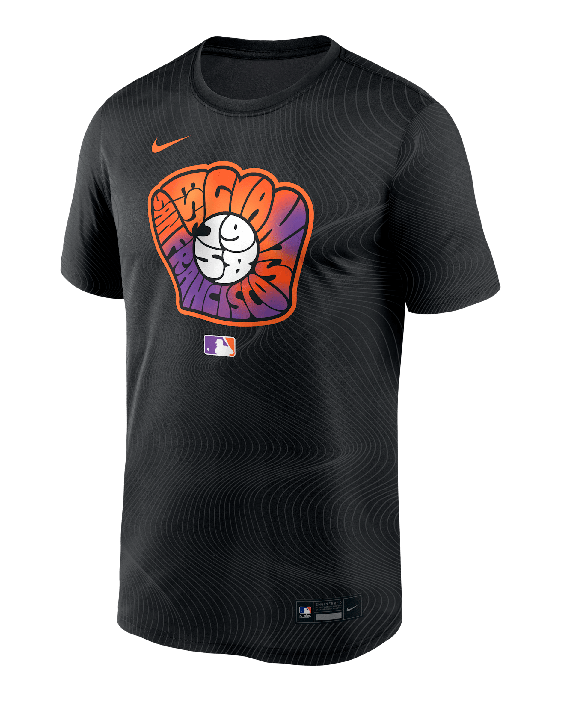 San Francisco Giants Authentic Collection City Connect Velocity Men's Nike Dri-FIT MLB T-Shirt - Anthracite
