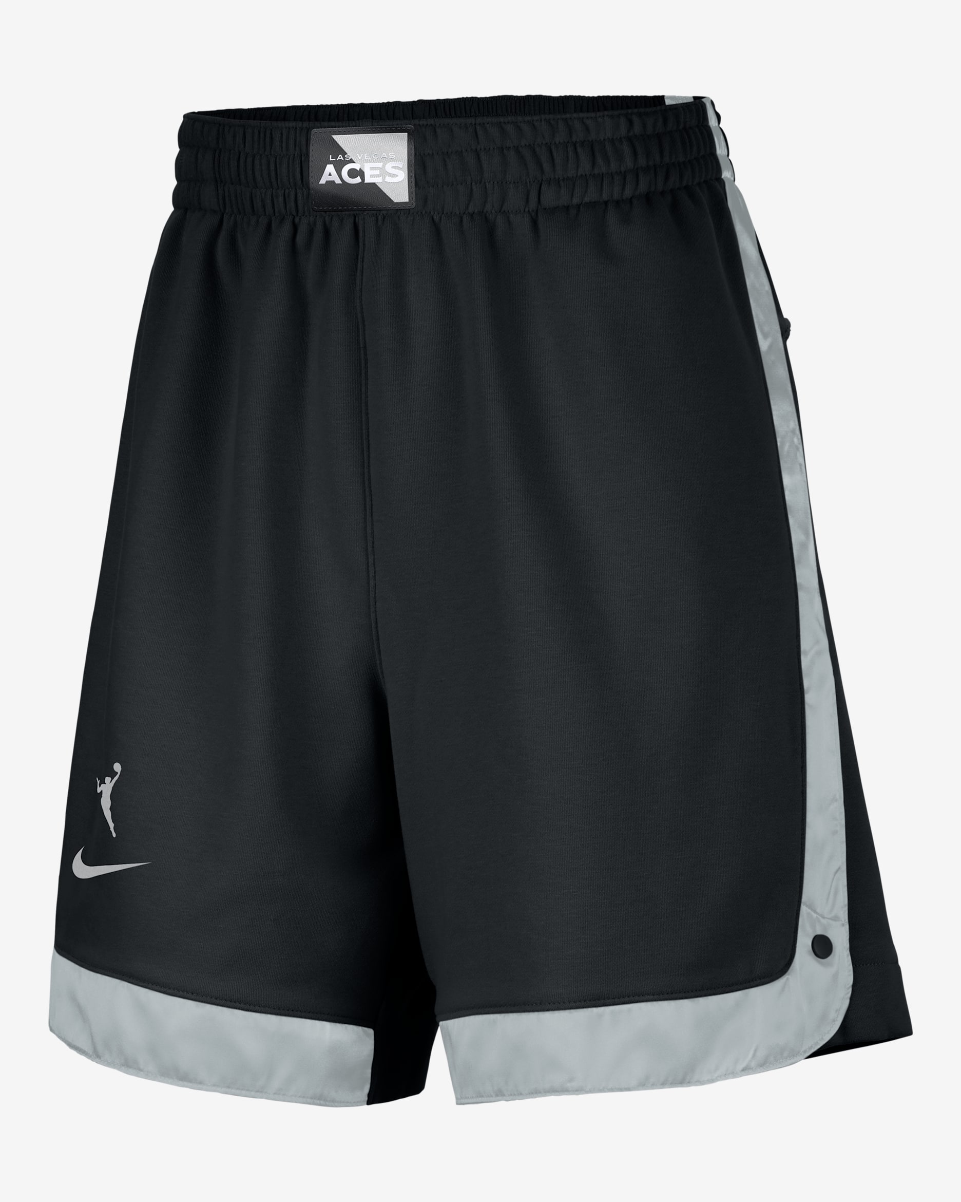 Las Vegas Aces Women's Nike WNBA Fleece Shorts - Black/Flat Silver/Flat Silver