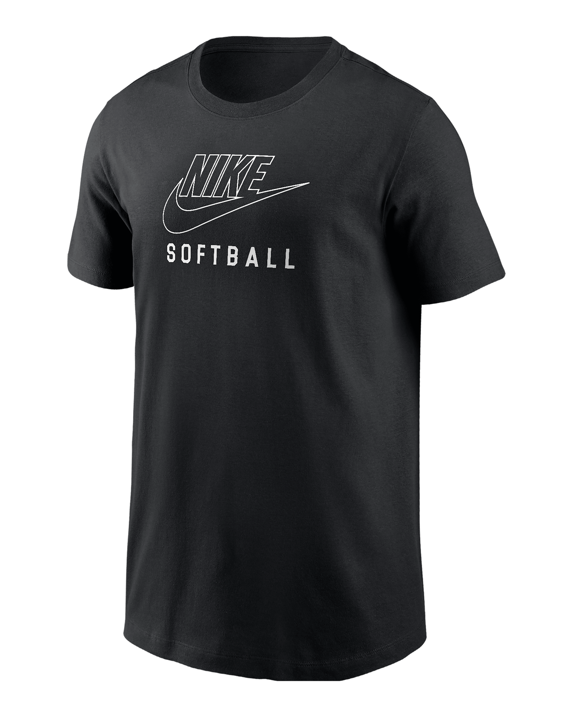 Nike Swoosh Big Kids' Softball T-Shirt - Black