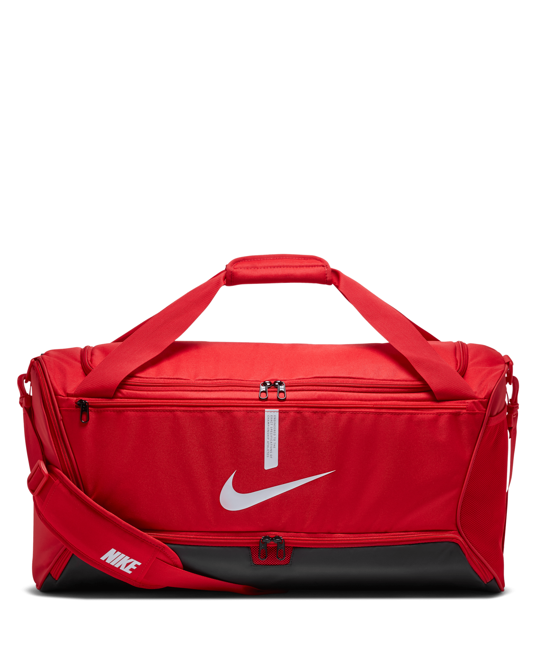 Maleta de entrenamiento de fútbol (mediana, 60 L) Nike Academy Team - Rojo universitario/Negro/Blanco