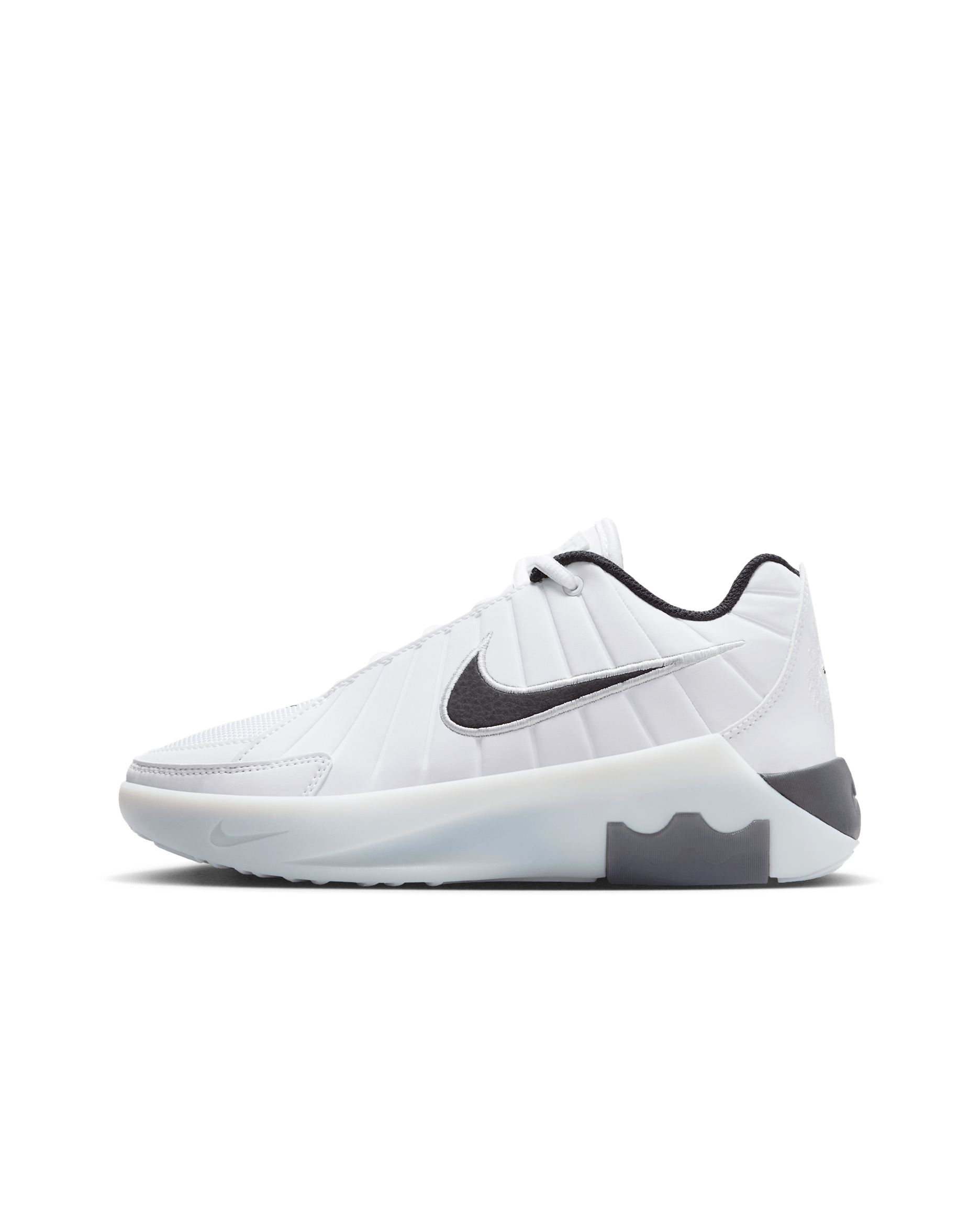 LeBron Witness 9 Older Kids' Basketball Shoes - White/Neutral Grey/Black