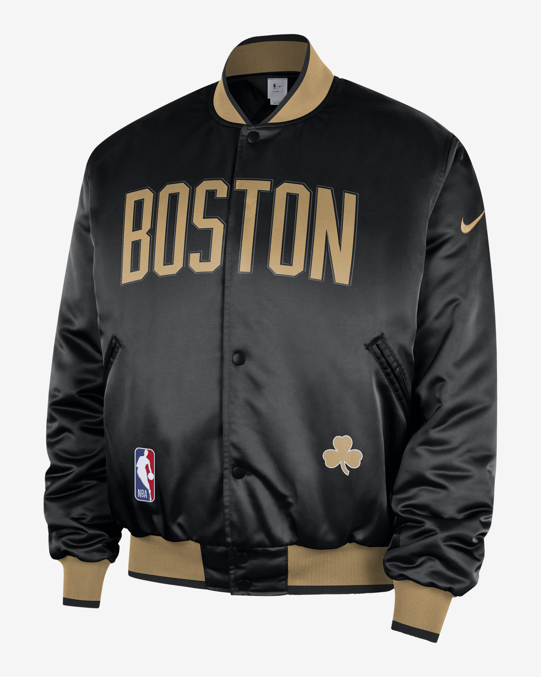 Boston Celtics City Edition Men's Nike NBA Premium Jacket - Black