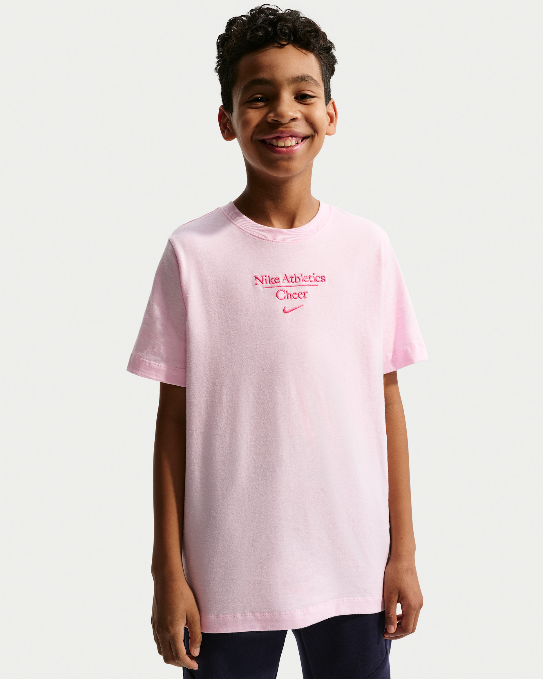 Nike Cheer Big Kids’ T-Shirt - Pink Foam