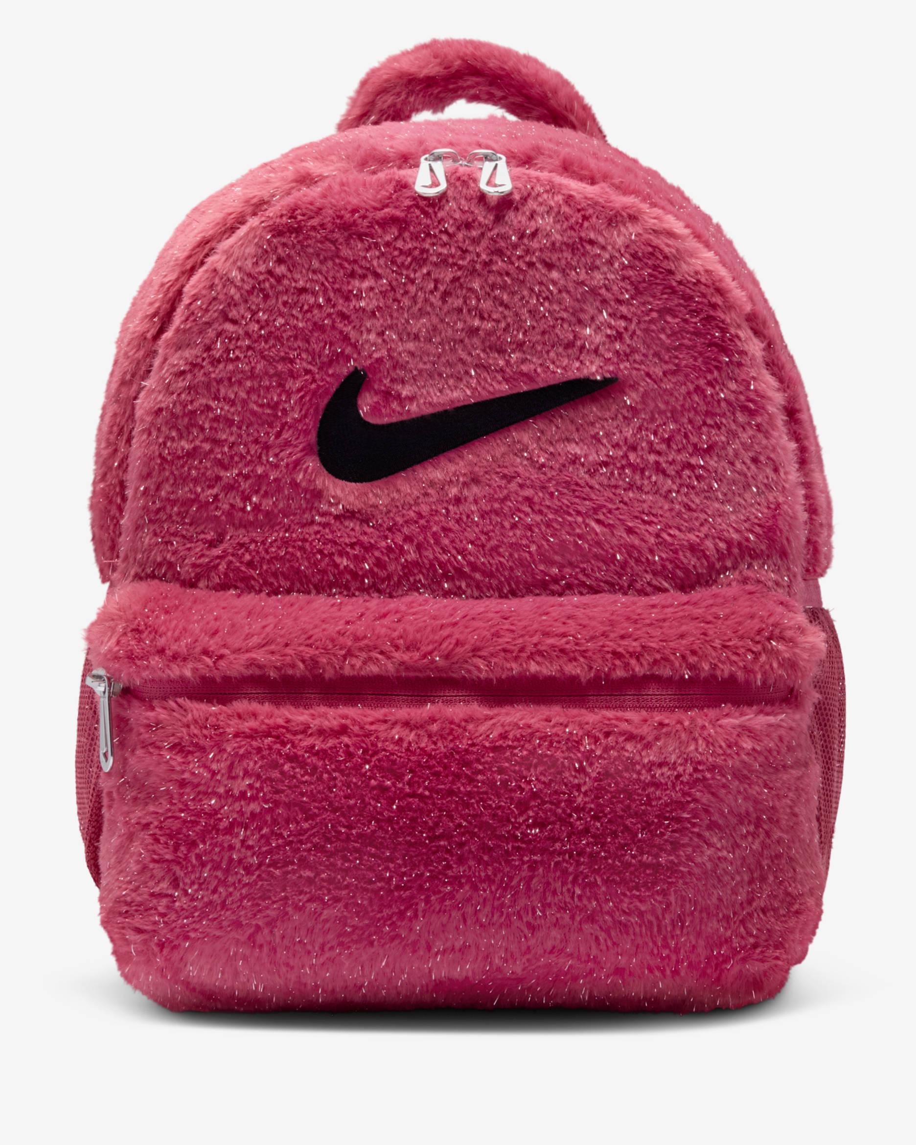 Nike Older Kids' Faux Fur Backpack (11L) - Sweet Beet/Sweet Beet/Cave Purple