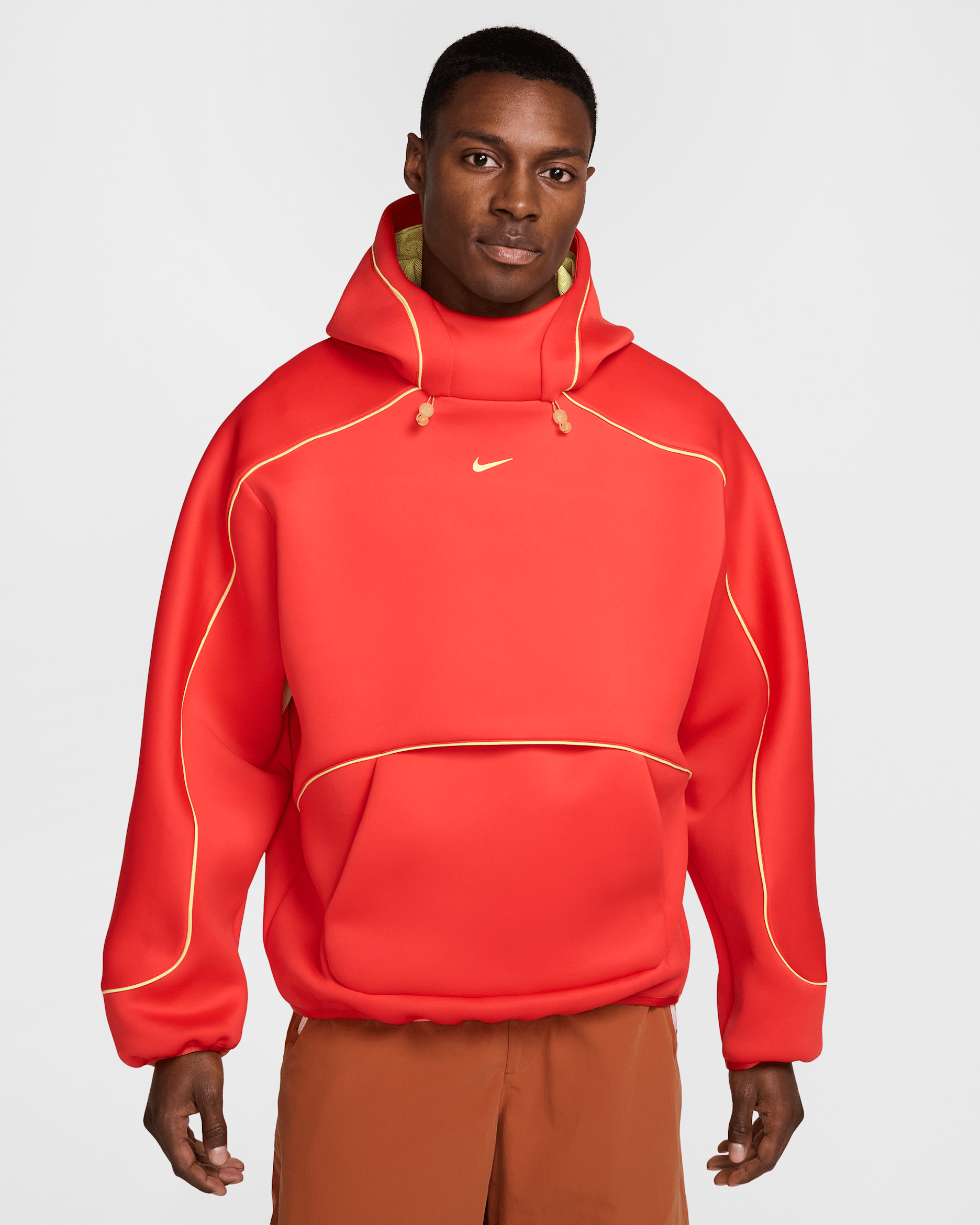 Nike Project F.R.O.G. 男款套頭連帽上衣 - Light Crimson/Light Lemon Twist/Light Lemon Twist