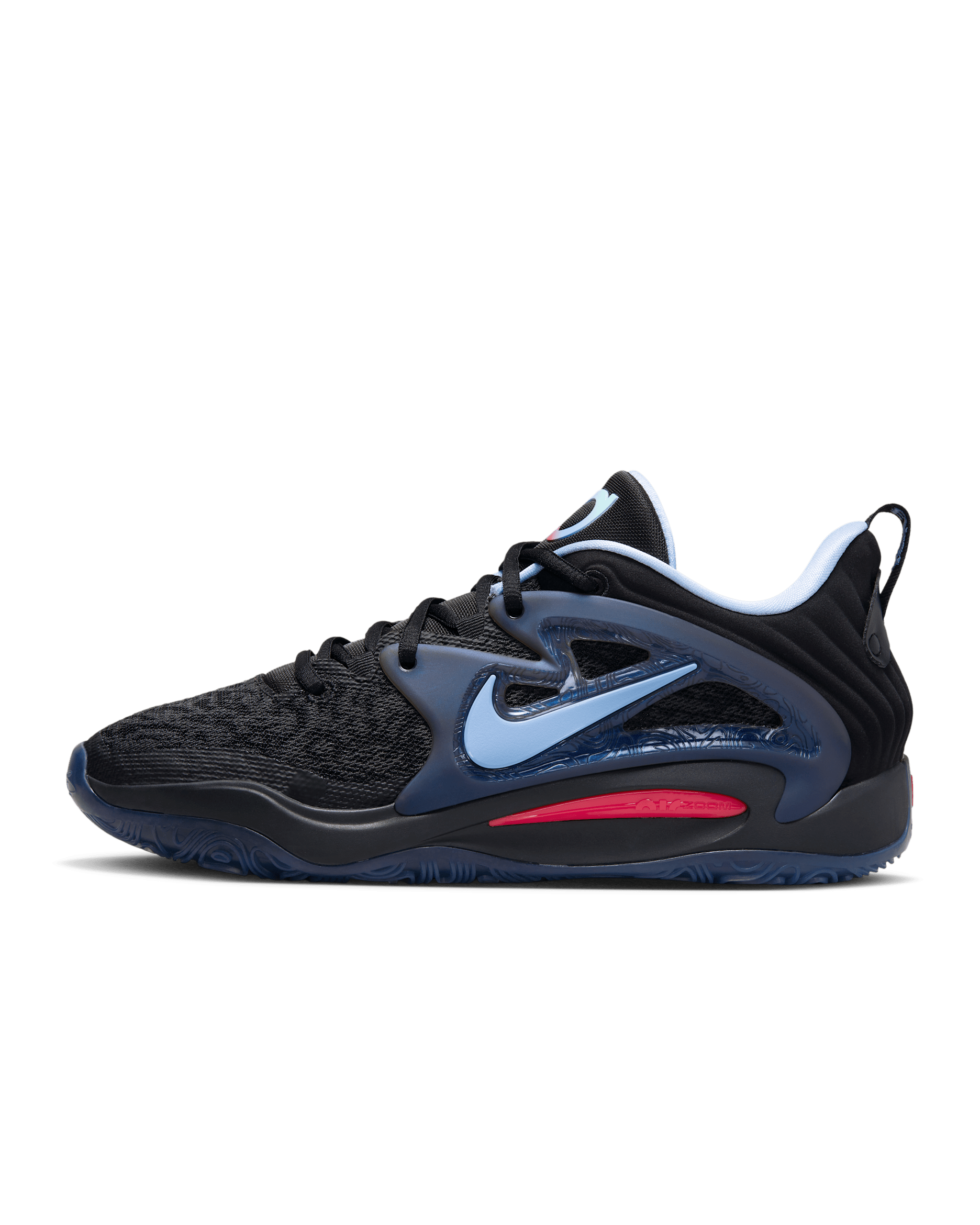 KD15 EP Basketball Shoes - Black/Light Crimson/Royal Tint