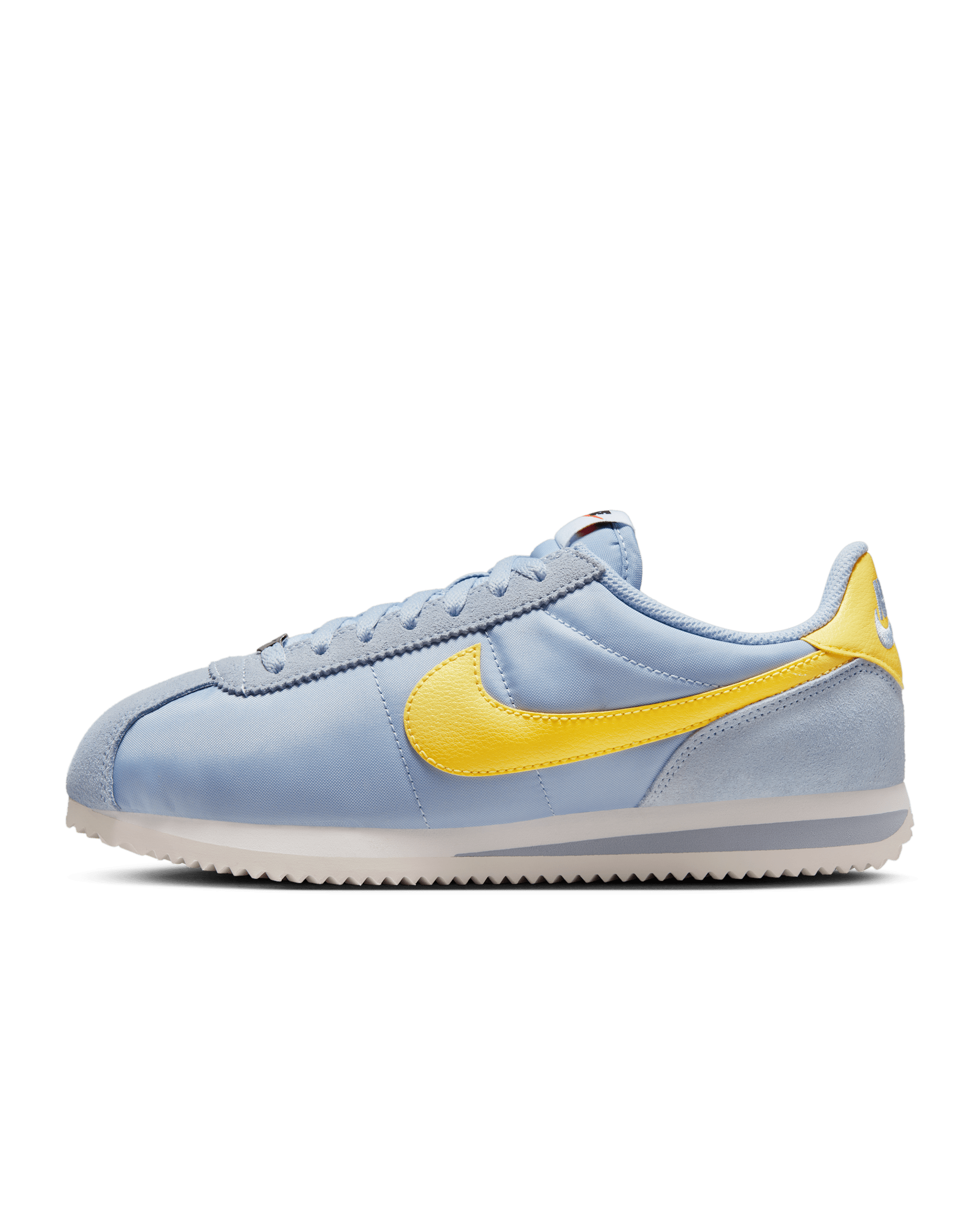 Nike Cortez Textile Shoes - Light Armoury Blue/Sail/Safety Orange/Lightning