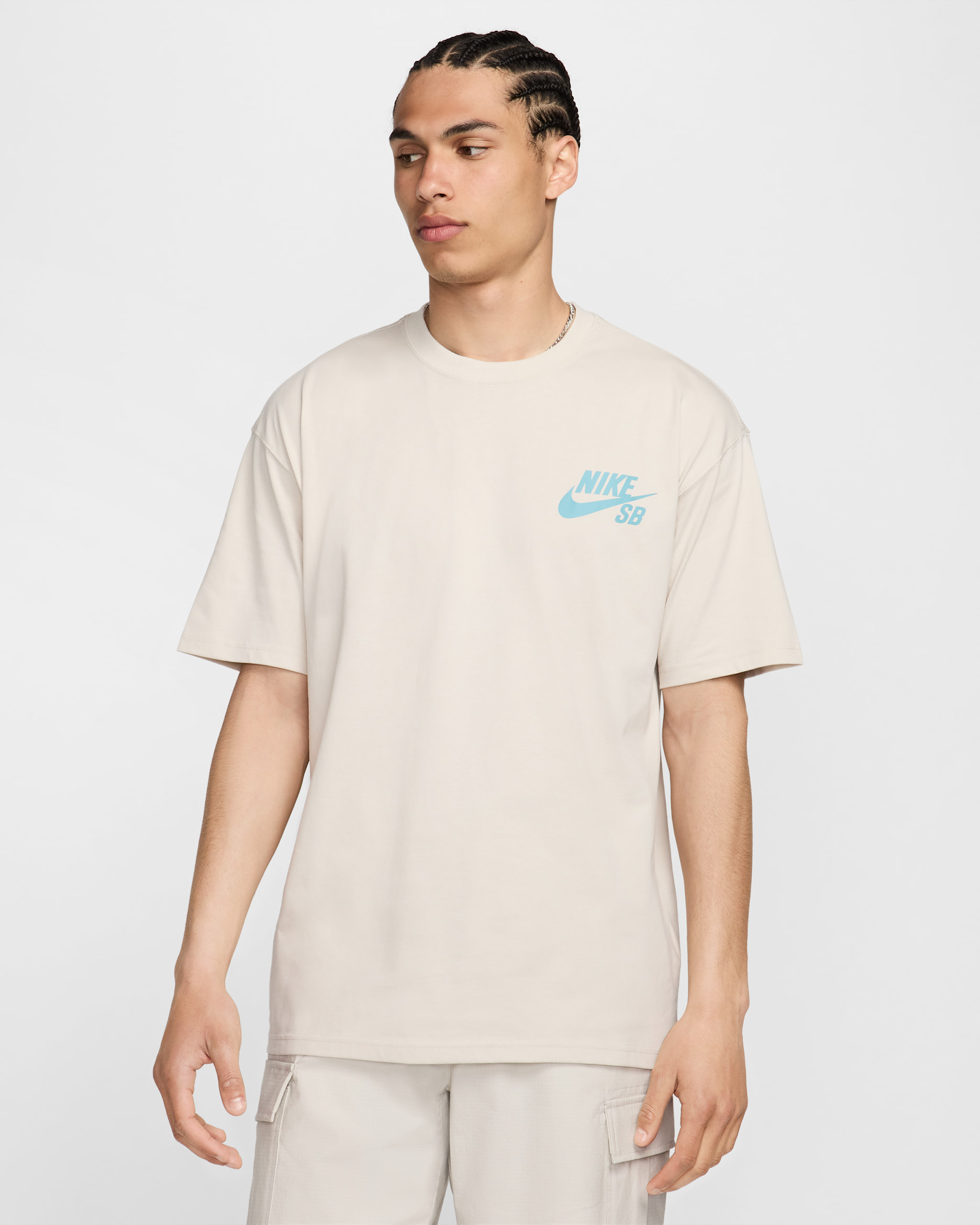 T-shirt de skateboard à logo Nike SB - Light Orewood Brown