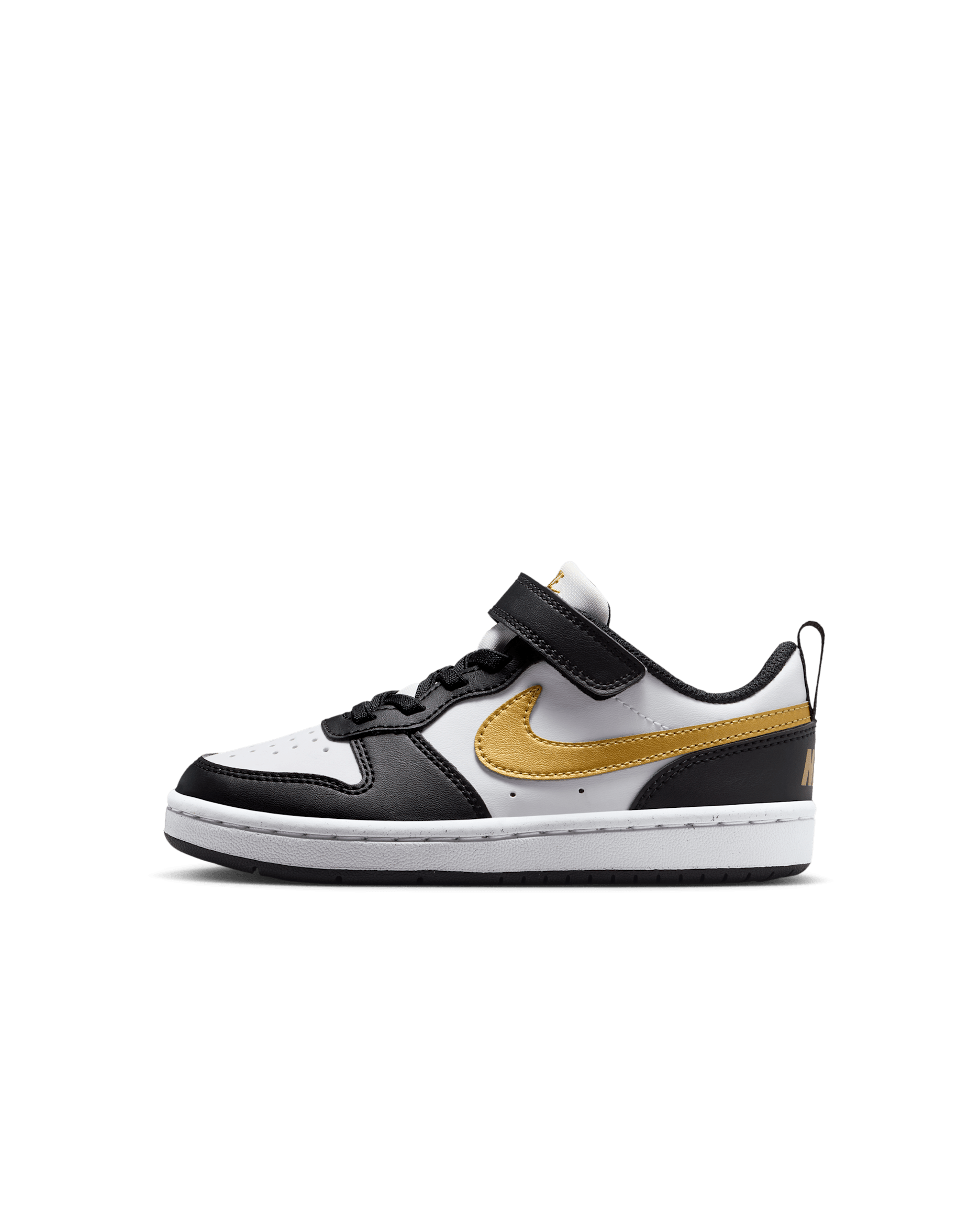 Παπούτσια Nike Court Borough Low Recraft για μικρά παιδιά - Μαύρο/Μαύρο/Λευκό/Metallic Gold