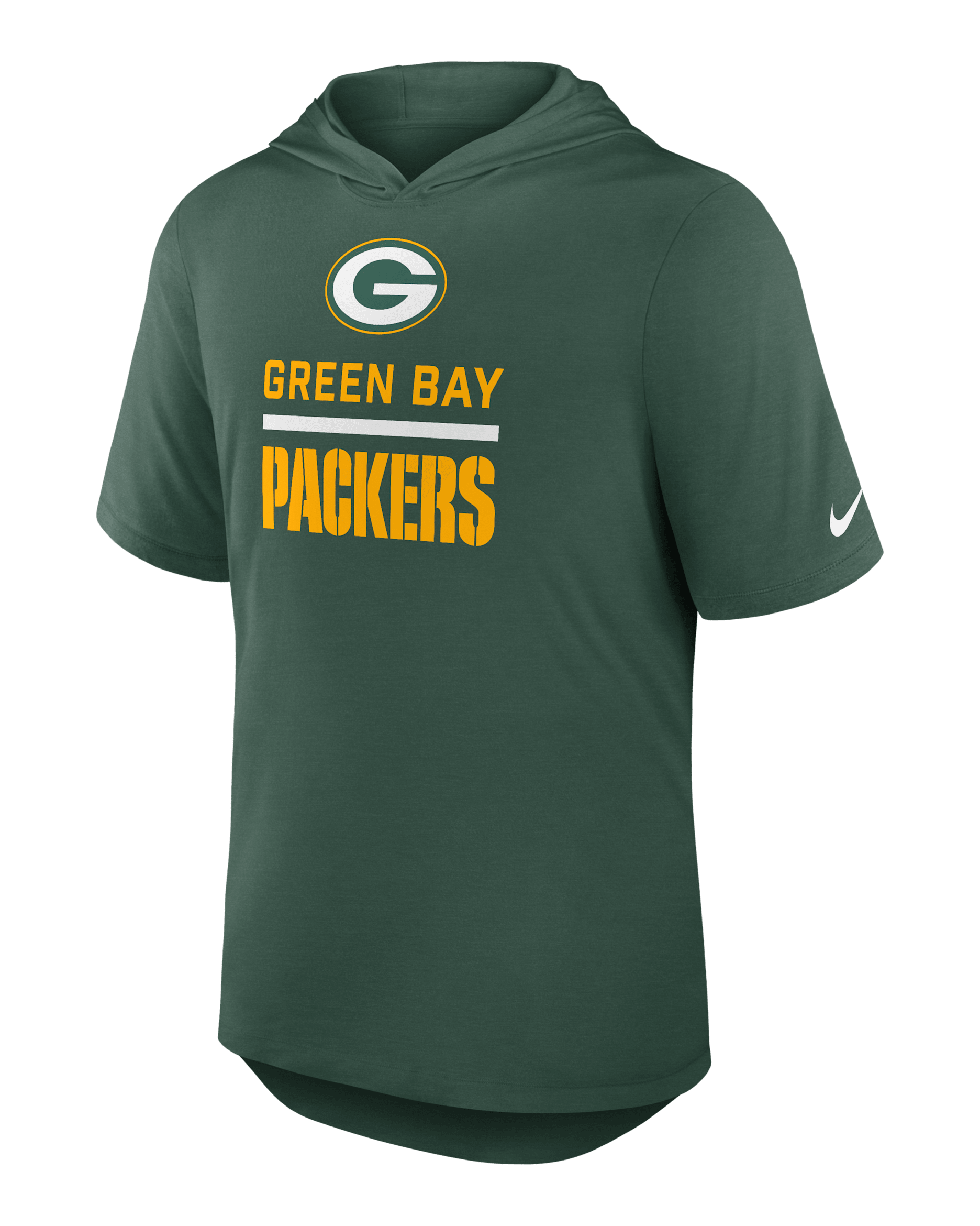 Green Bay Packers Men's Nike Dri-FIT NFL Hooded T-Shirt - Green